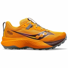 Saucony Endorphin Edge Womens Trail Running Shoes - Orange Saucony running shoes with stability support