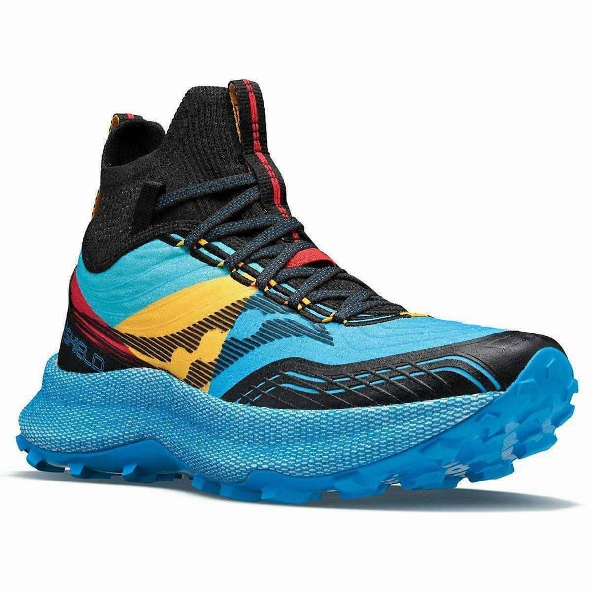Saucony Endorphin Mid Mens Trail Running Shoes - Blue Trail Shoes