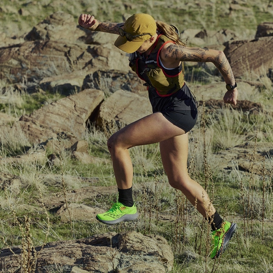 Saucony Endorphin Rift | Slime / Umbra | Womens Saucony high-speed running shoes