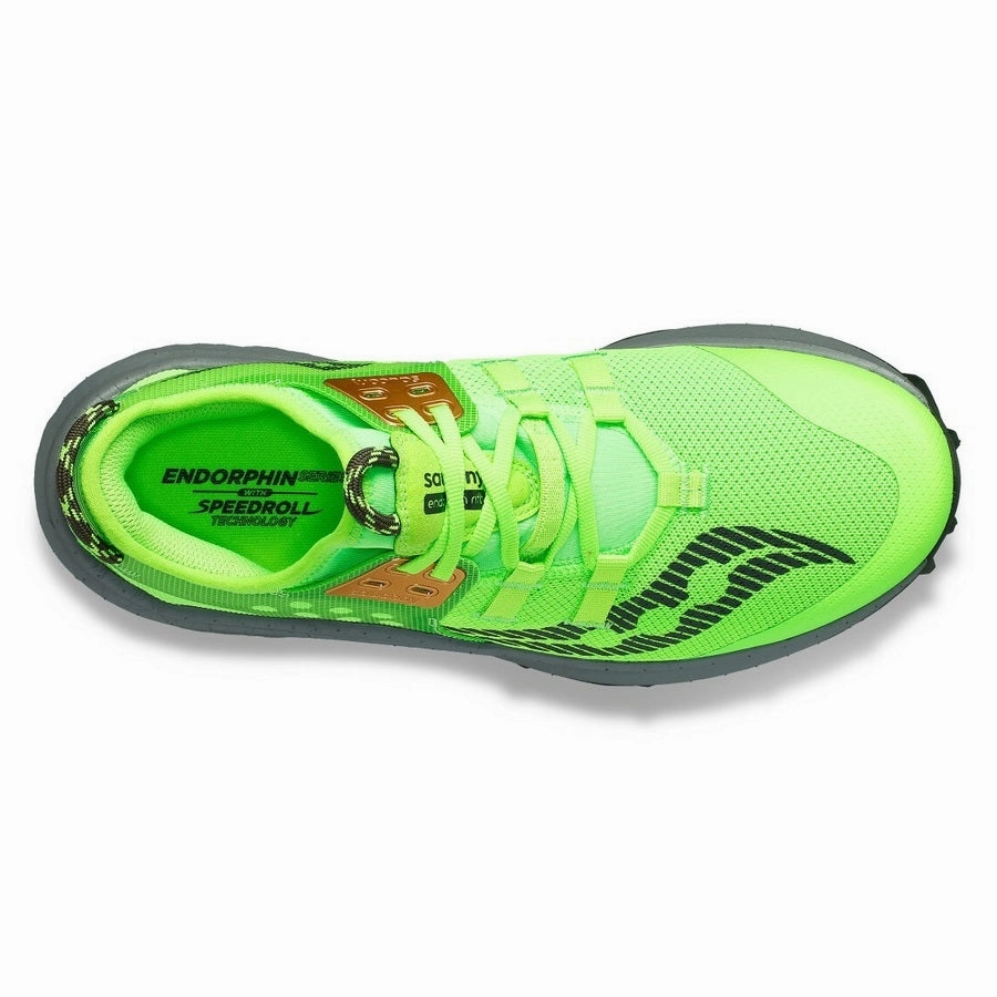 Saucony Endorphin Rift | Slime / Umbra | Womens Saucony high-speed running shoes