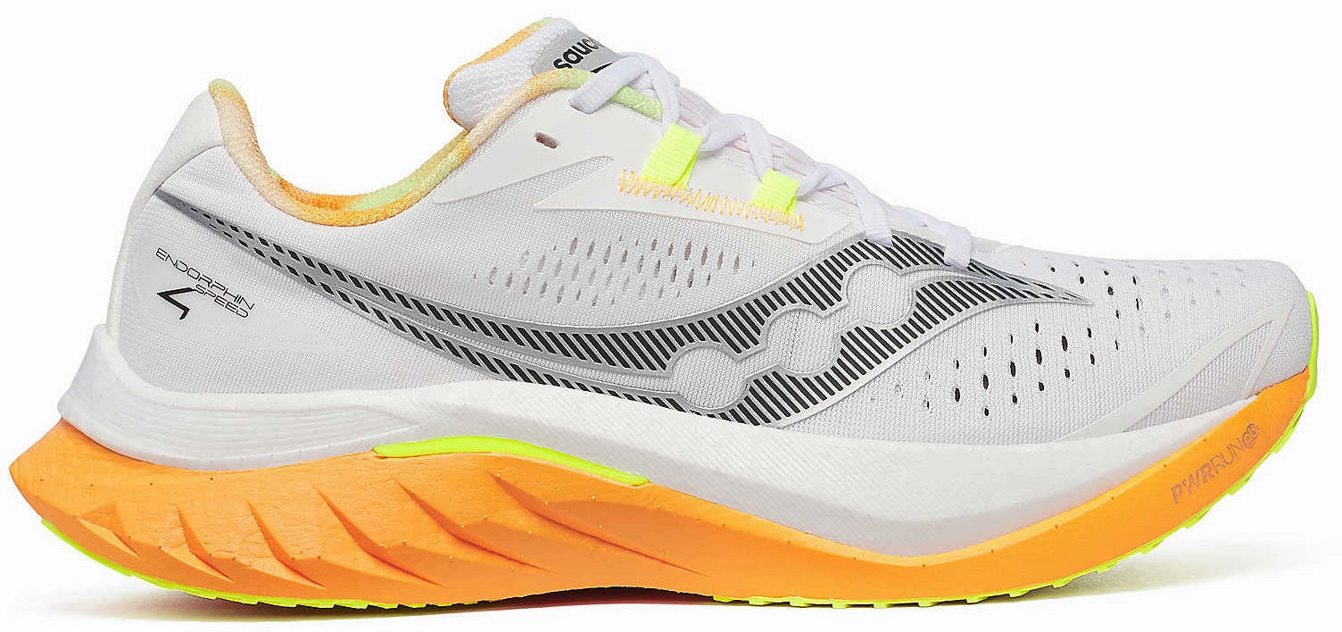 Saucony Endorphin Speed 4 Mens Running Shoes - Grey Saucony running shoes with stability support