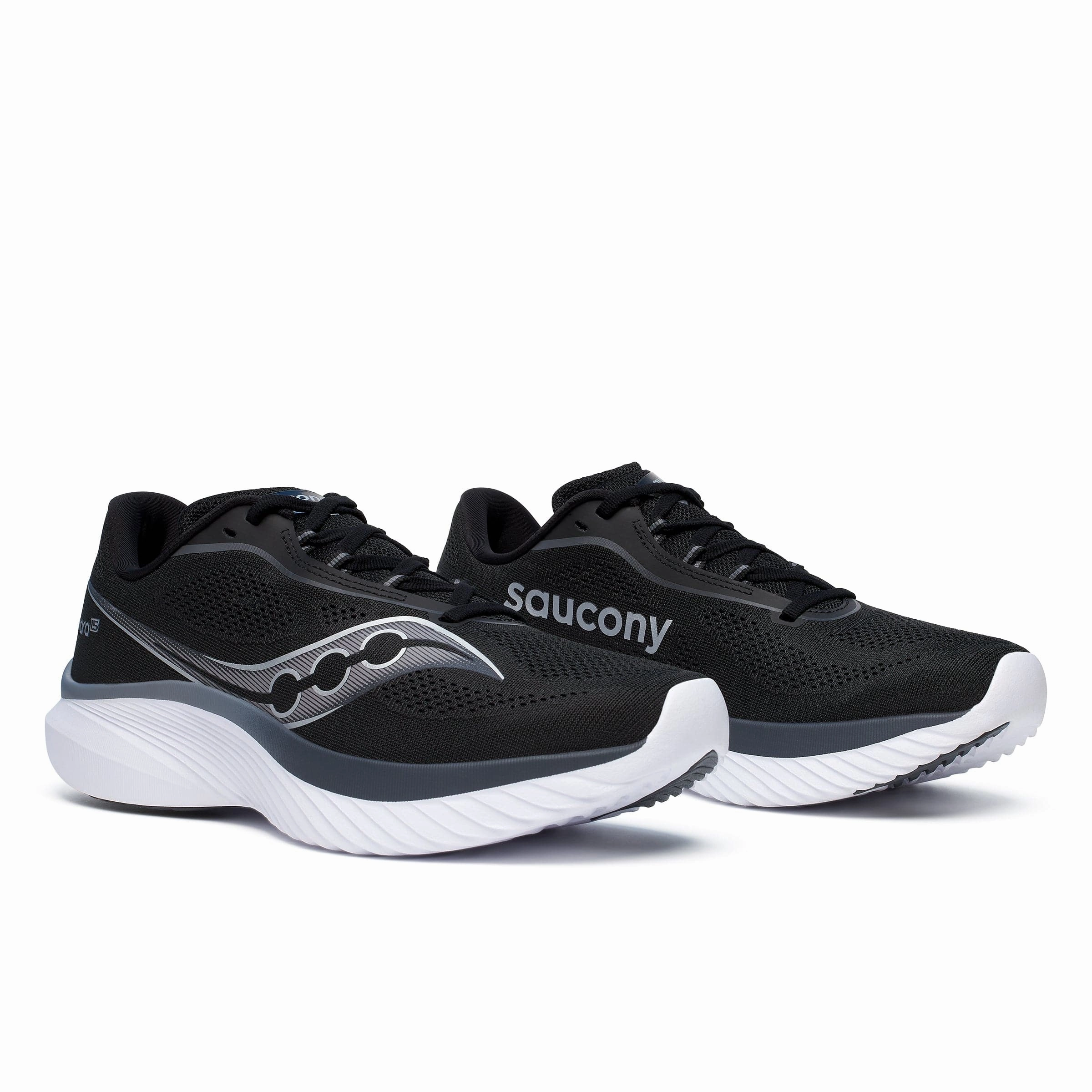 Saucony Kinvara 15 Men's Running Shoes Black/White AW24 Saucony versatile athletic footwear