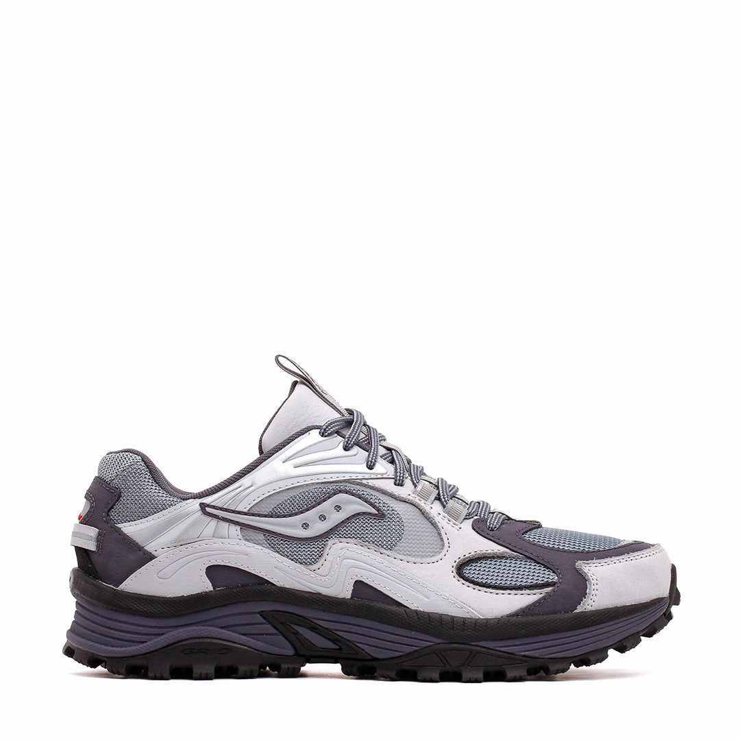 Saucony Men Grid Aura X Grey Silver S70908-2 Saucony breathable mesh running sneakers