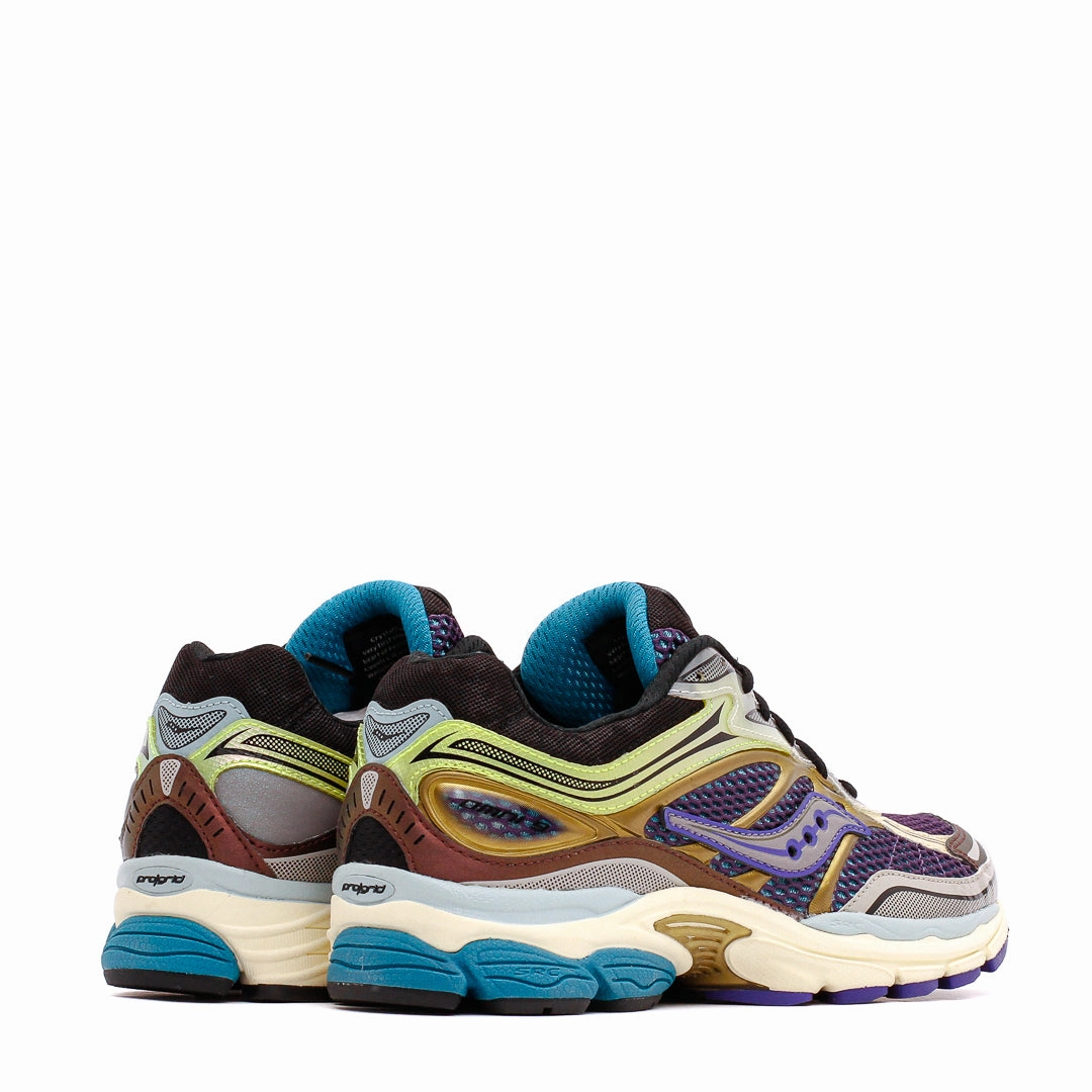 Saucony Men Progrid Omni 9 Crystal Caves Purple Yellow S70783-1 Saucony high-speed running shoes
