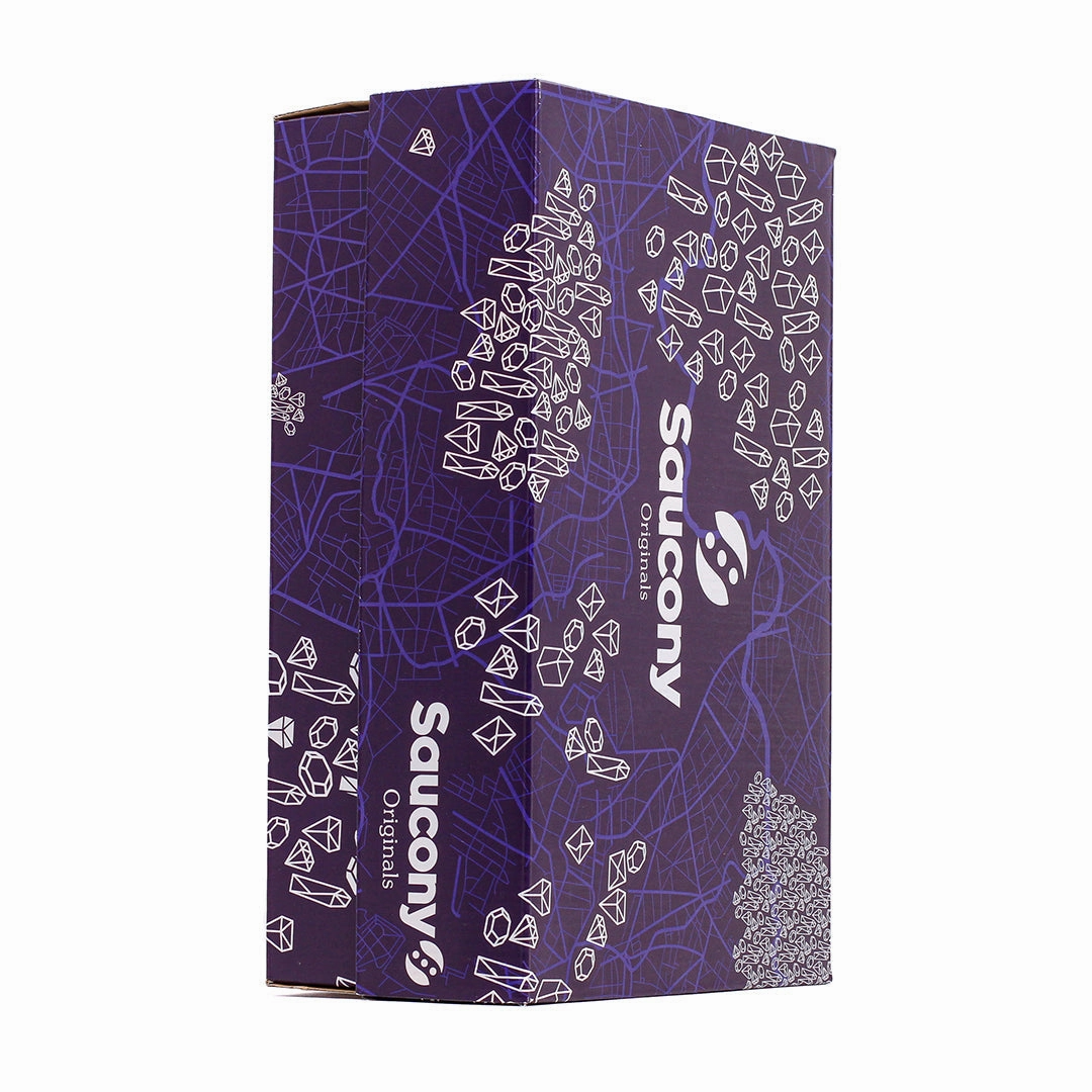 Saucony Men Progrid Omni 9 Crystal Caves Purple Yellow S70783-1 Saucony high-speed running shoes