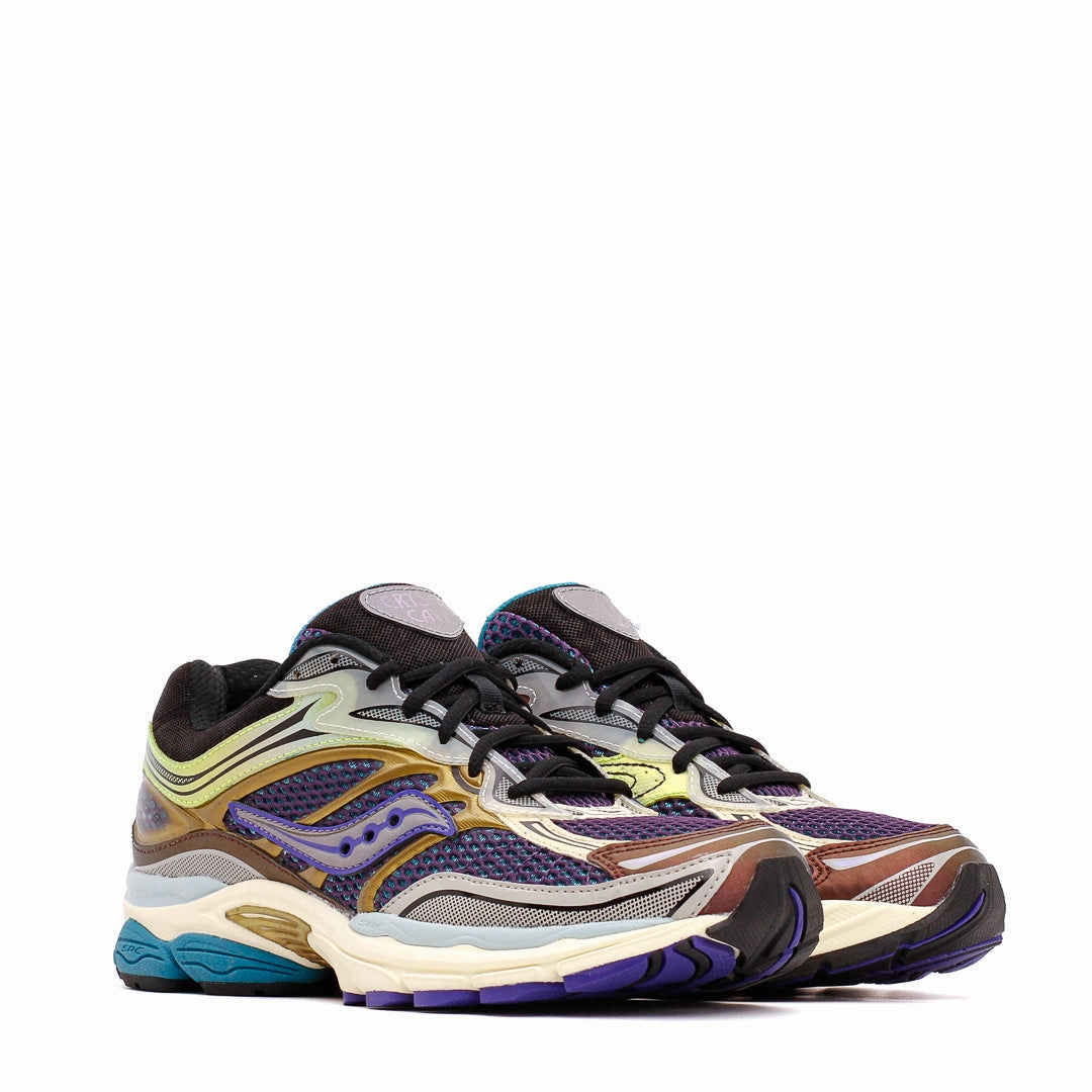 Saucony Men Progrid Omni 9 Crystal Caves Purple Yellow S70783-1 Saucony high-speed running shoes