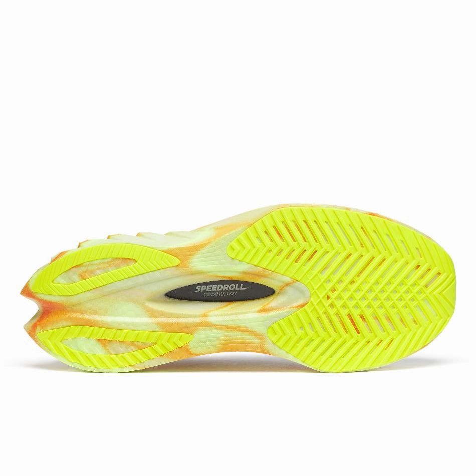 Saucony Men's Endorphin Pro 4 Running Shoes in Fog/Peel SS25 Saucony versatile athletic footwear