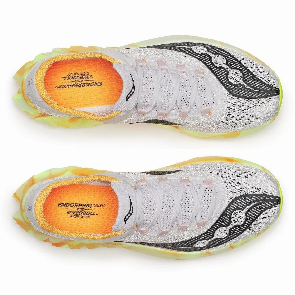 Saucony Men's Endorphin Pro 4 Running Shoes in Fog/Peel SS25 Saucony versatile athletic footwear
