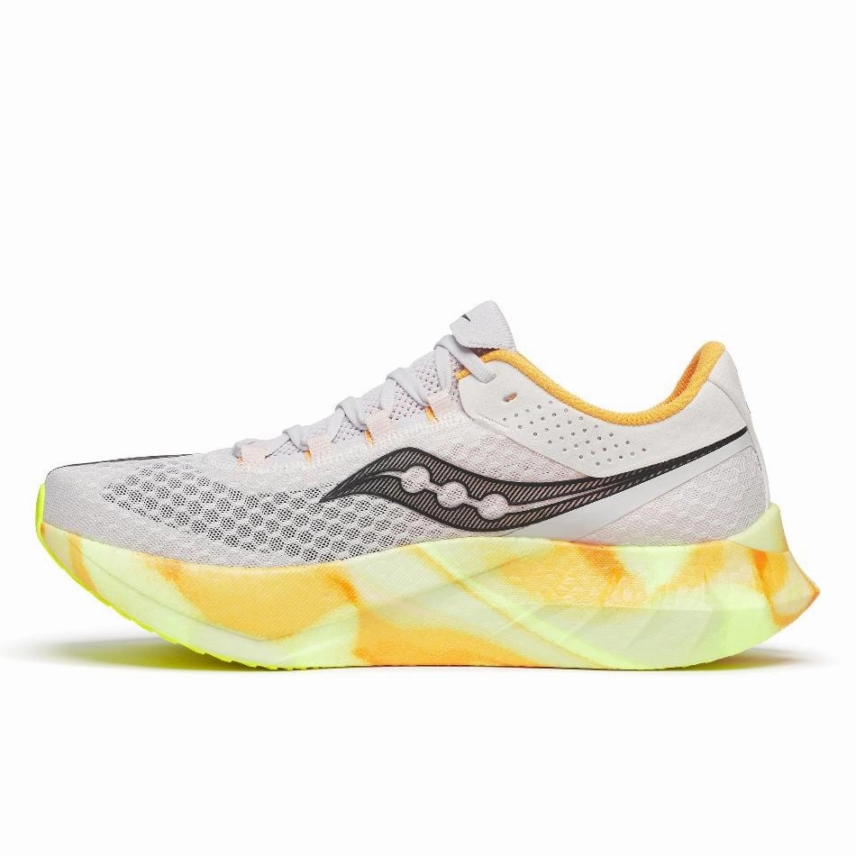 Saucony Men's Endorphin Pro 4 Running Shoes in Fog/Peel SS25 Saucony versatile athletic footwear