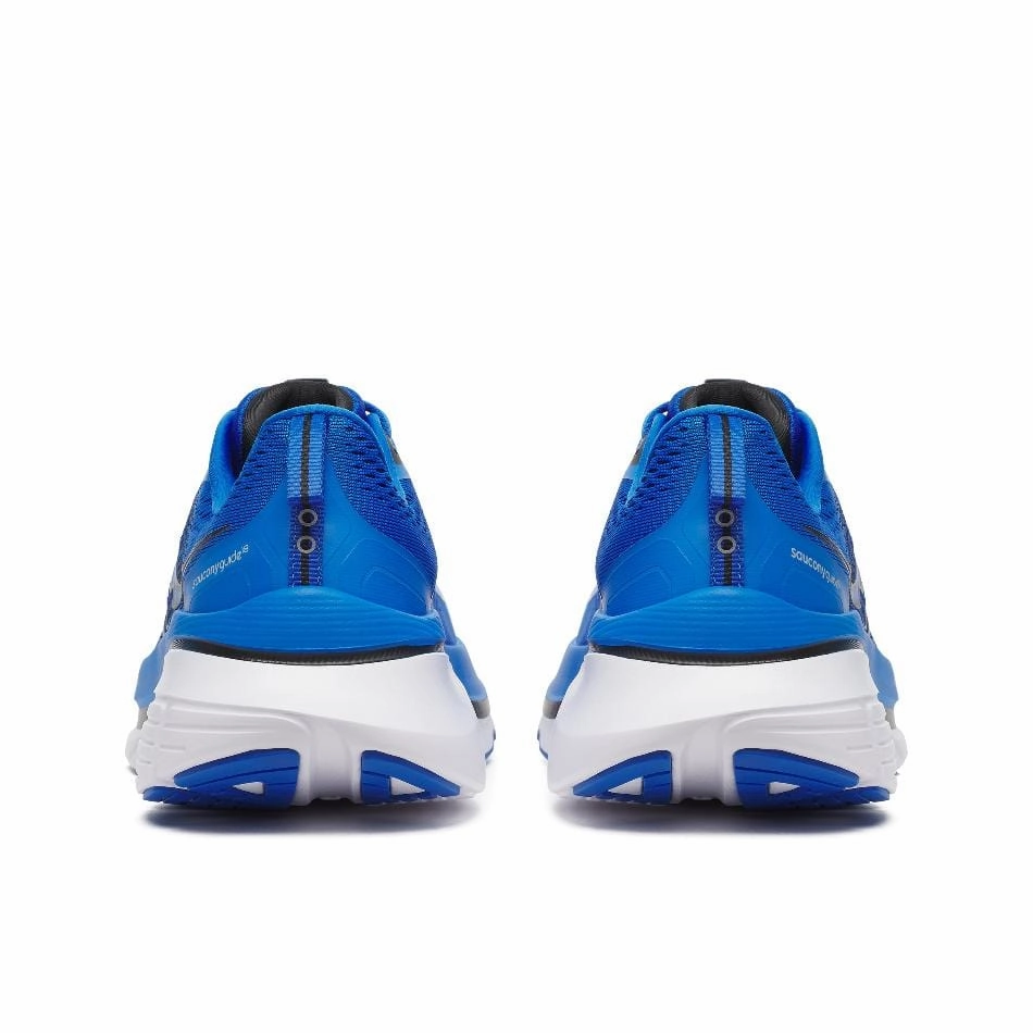 Saucony Men's Guide 18 Running Shoes in Skydiver/Black SS25 Saucony versatile athletic footwear