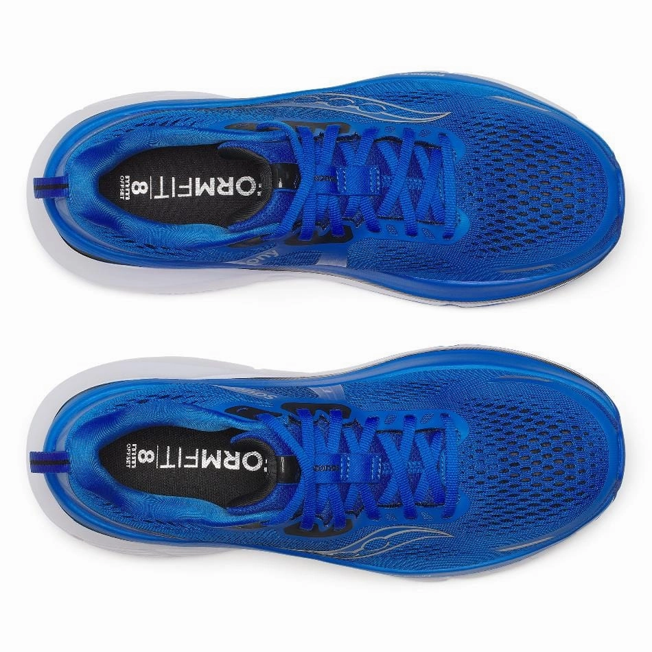 Saucony Men's Guide 18 Running Shoes in Skydiver/Black SS25 Saucony versatile athletic footwear