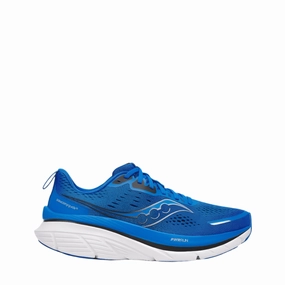 Saucony Men's Guide 18 Running Shoes in Skydiver/Black SS25 Saucony lightweight trainers for everyday use
