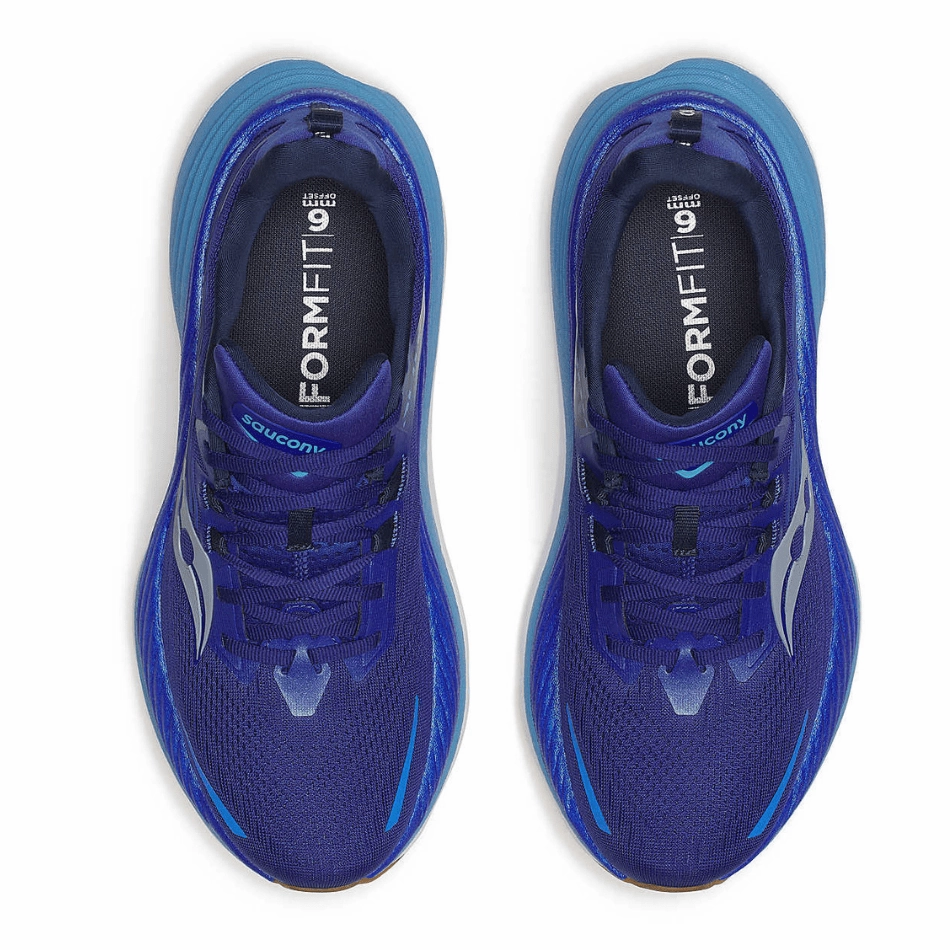 Saucony Men's Hurricane 24 Running Shoes in Azurite SS25 Saucony versatile athletic footwear