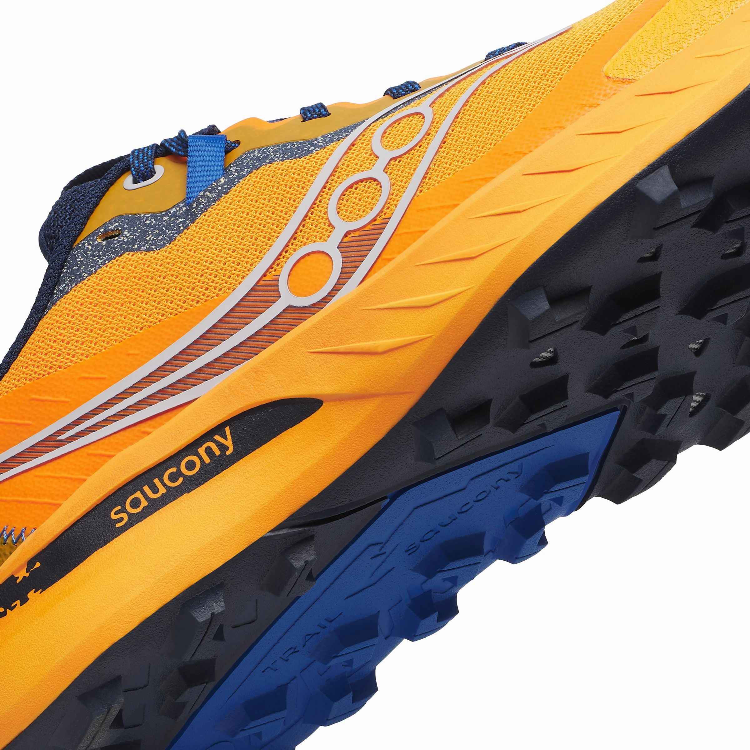 Saucony Peregrine 15 | Peel / Navy | Mens Saucony high-speed running shoes