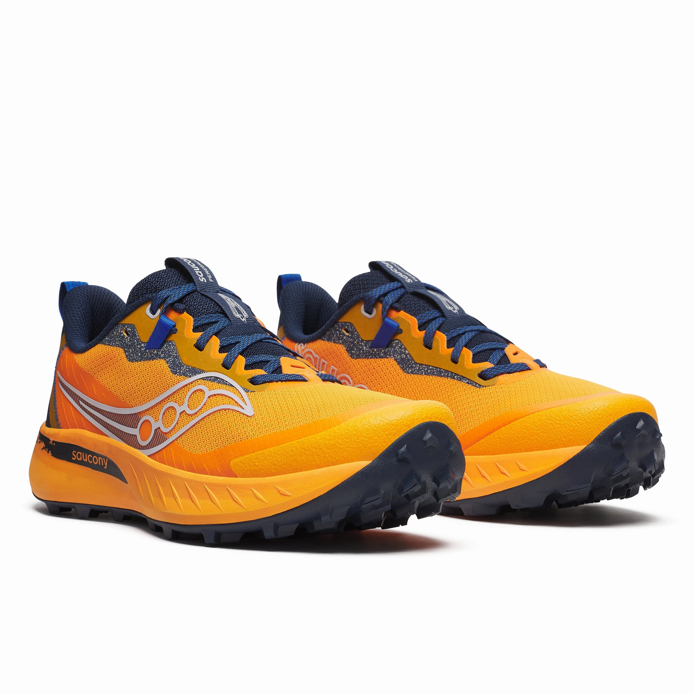 Saucony Peregrine 15 | Peel / Navy | Mens Saucony high-speed running shoes