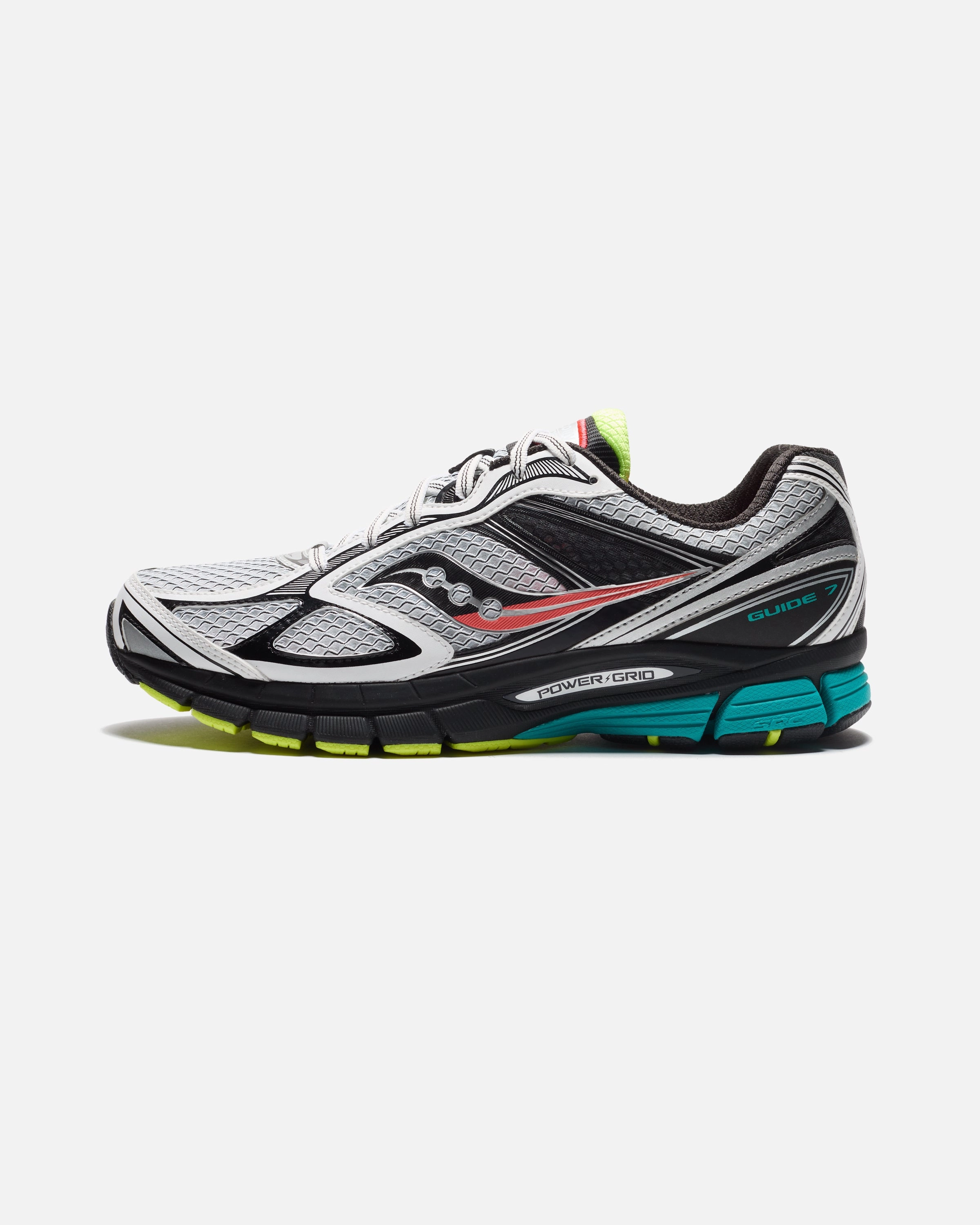SAUCONY PROGRID GUIDE 7 - WHITE/ TEAL Saucony Performance Picks