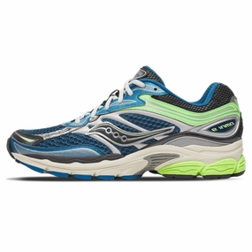 Saucony ProGrid Omni 9 'Blue Lime' saucony breathable trainers for runners