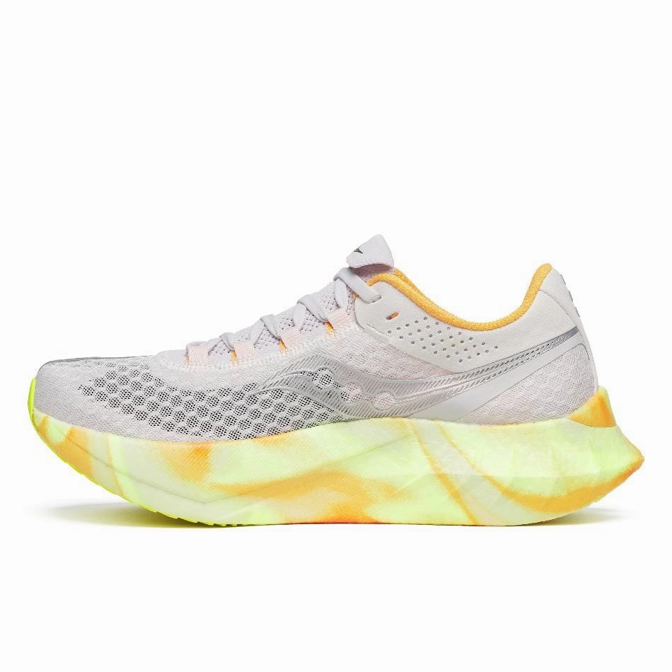 Saucony Women's Endorphin Pro 4 Running Shoes in Fog/Peel SS25 Saucony versatile athletic footwear
