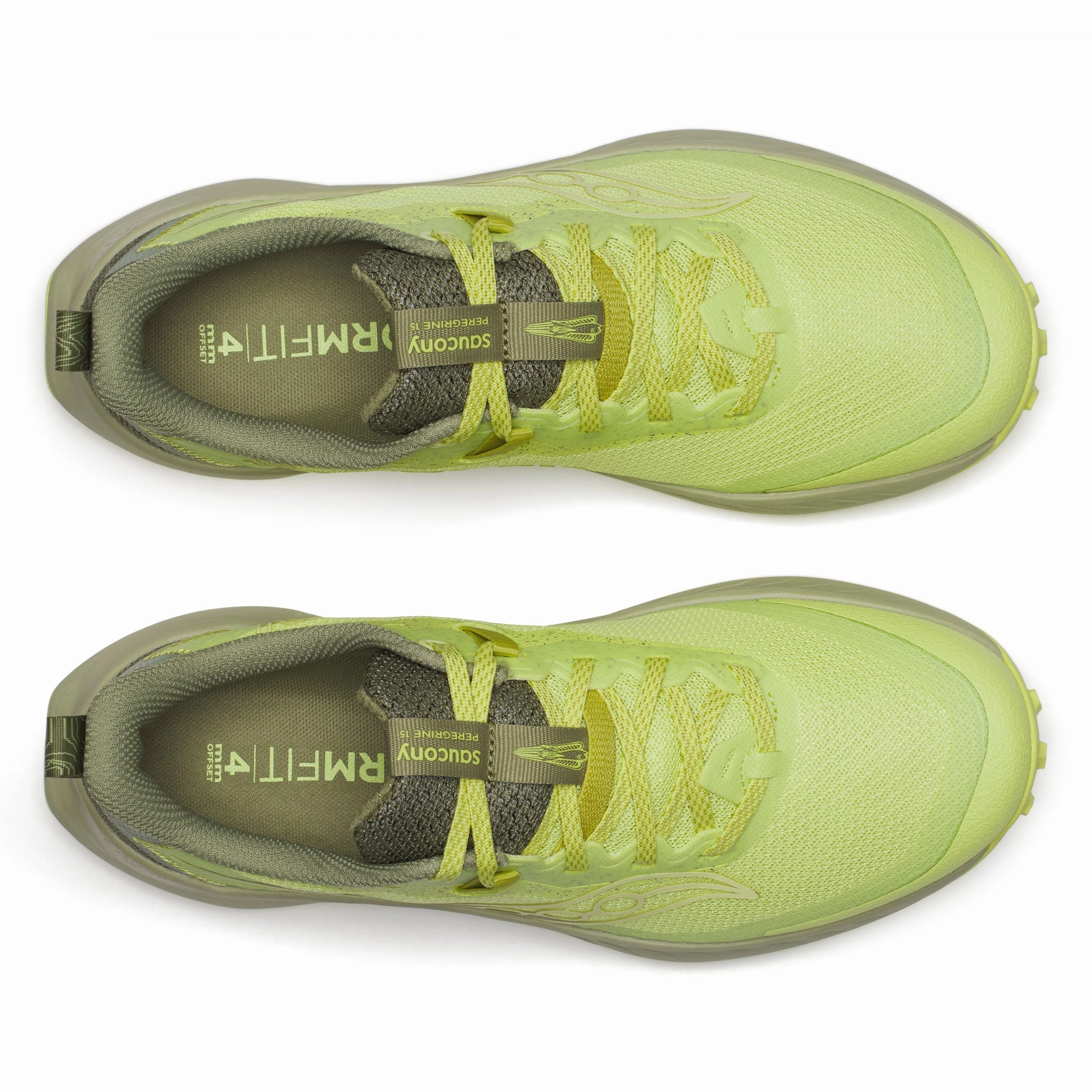 Saucony Women's Peregrine 15 Trail Running Shoes in Sunny/Hemlock SS25 Saucony versatile athletic footwear
