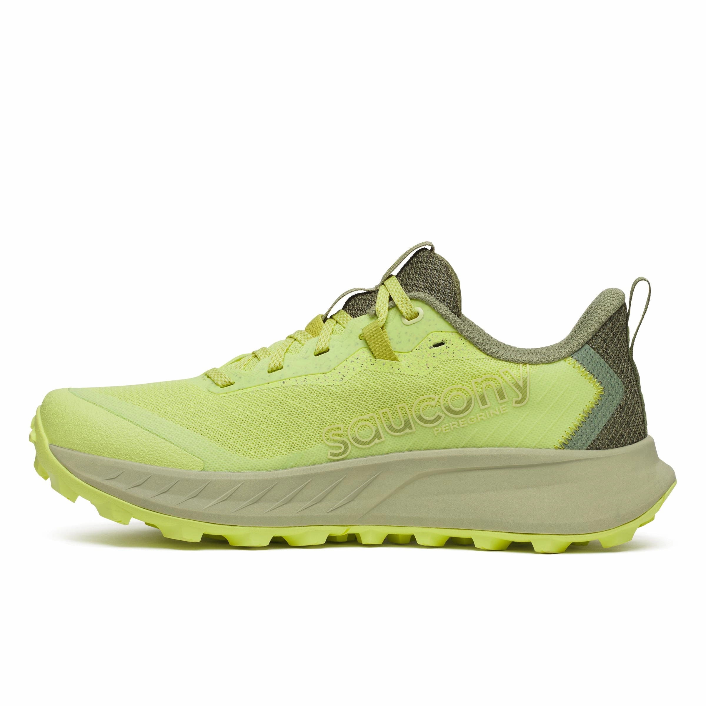 Saucony Women's Peregrine 15 Trail Running Shoes in Sunny/Hemlock SS25 Saucony versatile athletic footwear