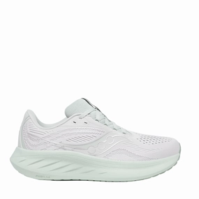 Saucony Women's Ride 18 Running Shoes in Fog/Mist AW25 Saucony lightweight trainers for everyday use