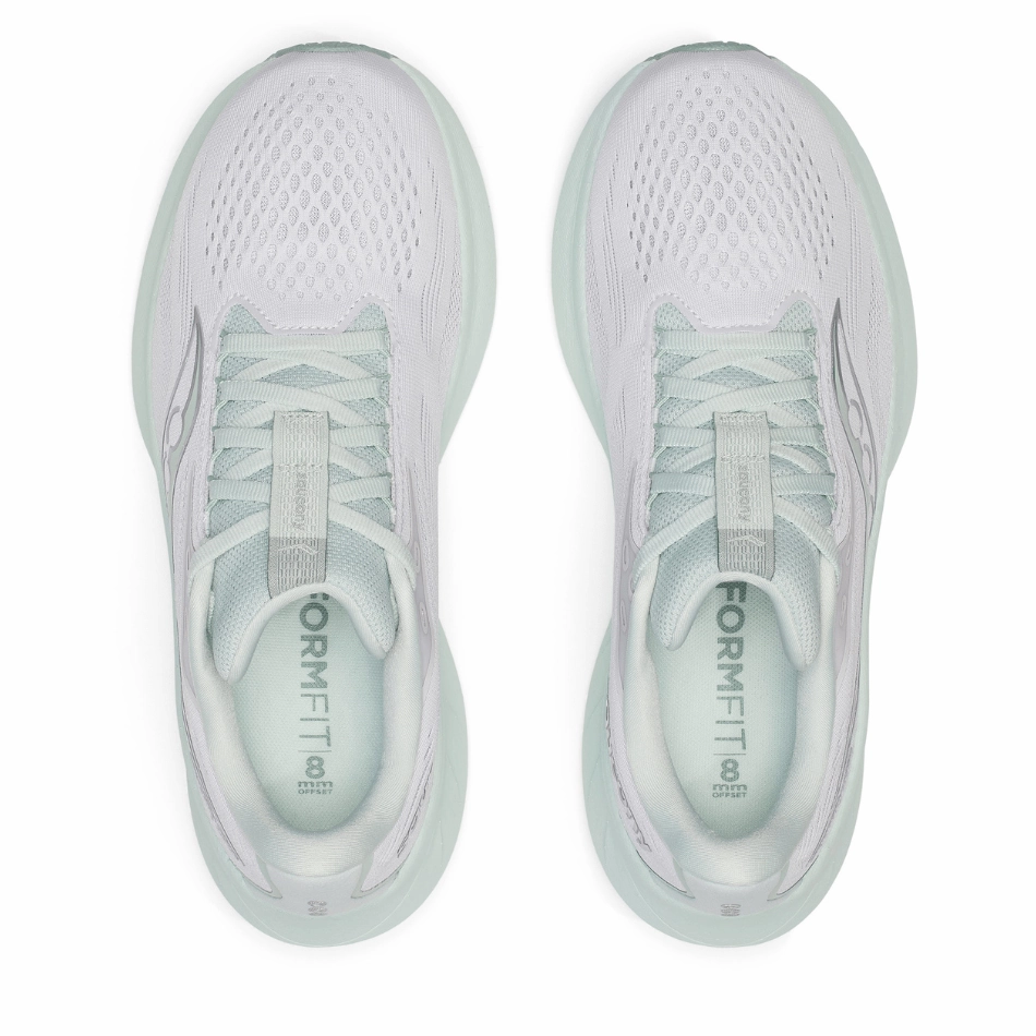 Saucony Women's Ride 18 Running Shoes in Fog/Mist AW25 Saucony versatile athletic footwear