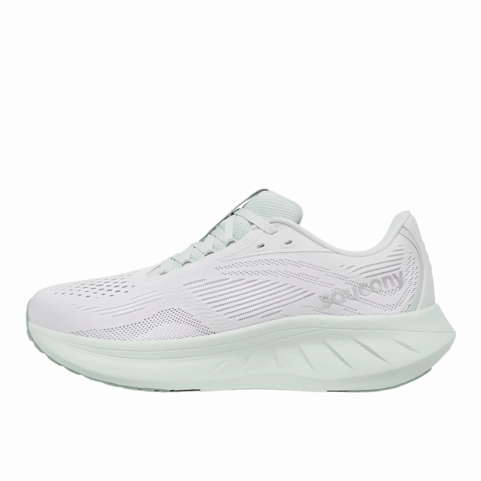 Saucony Women's Ride 18 Running Shoes in Fog/Mist AW25 Saucony versatile athletic footwear