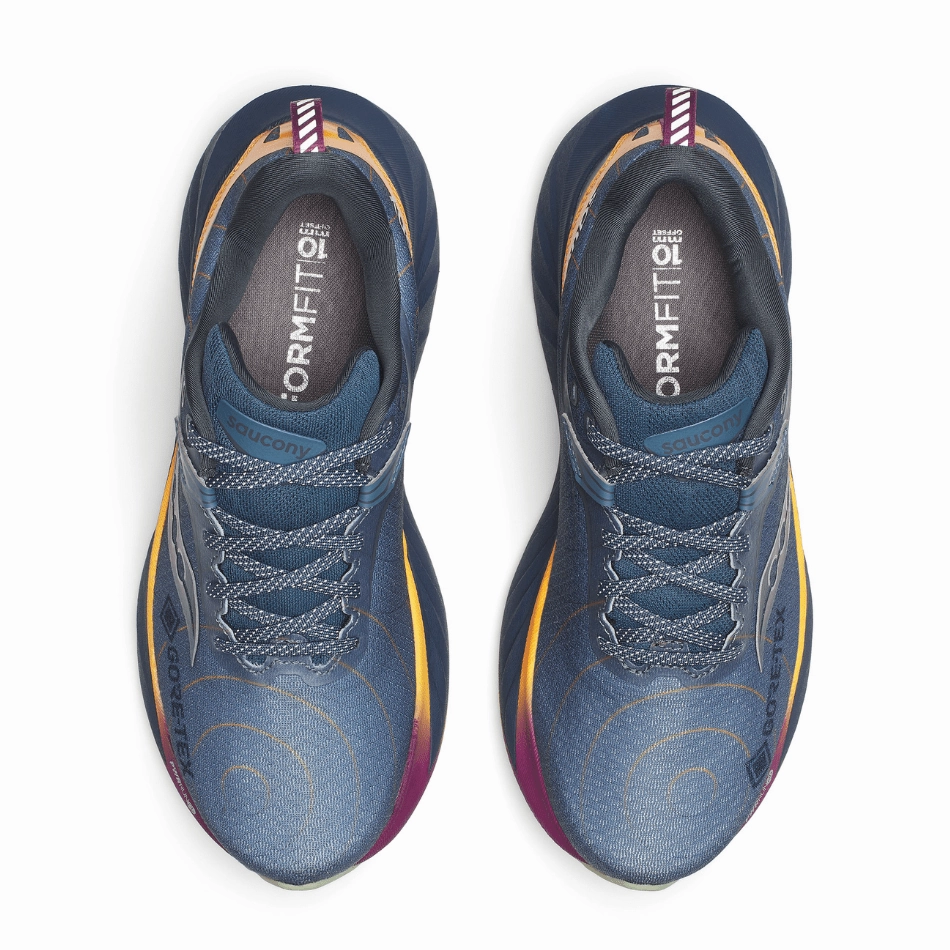 Saucony Women's Triumph 22 GTX in Mirage/Navy Saucony versatile athletic footwear