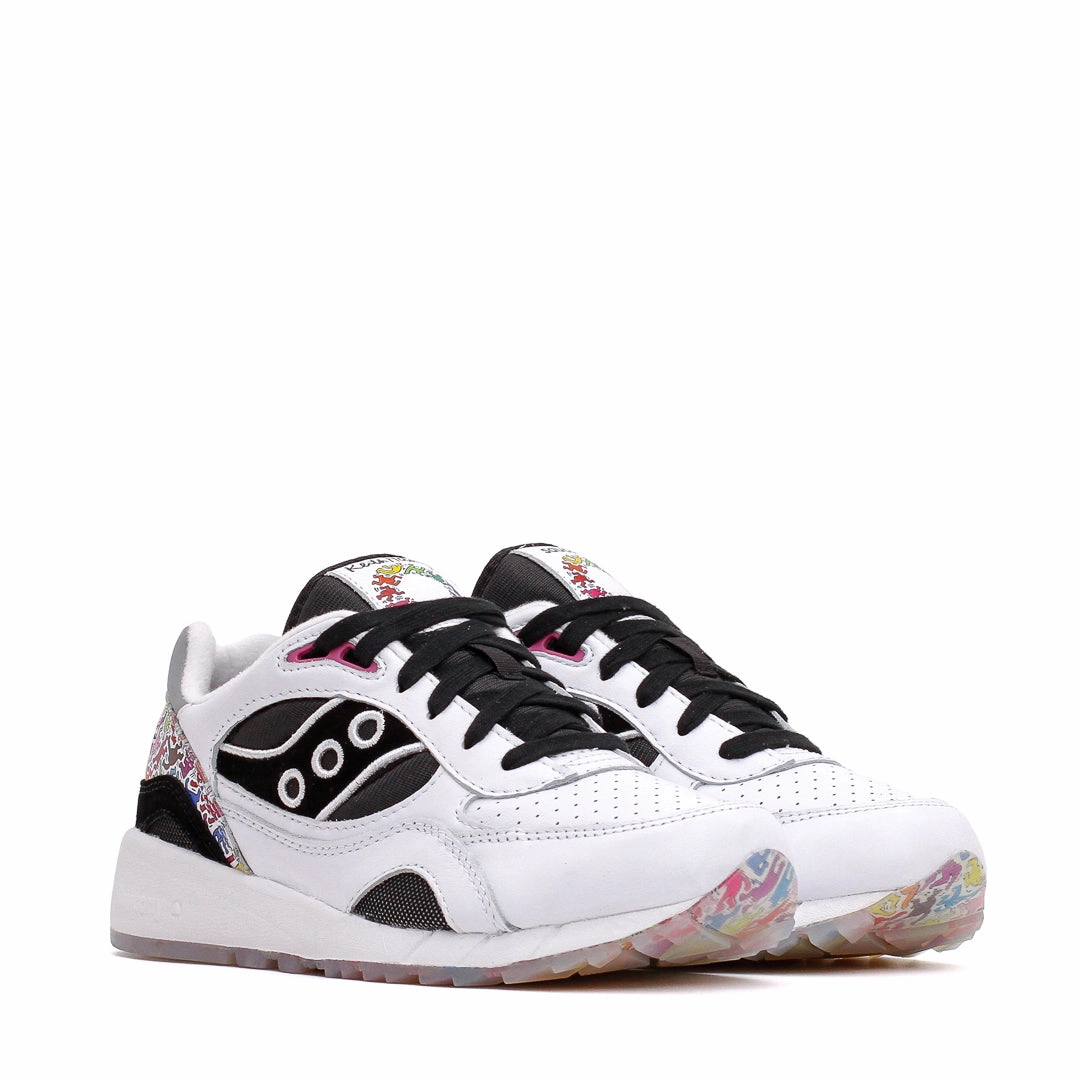 Saucony x Keith Haring Men Shadow 6000 White Black S70973-1 Saucony high-speed running shoes