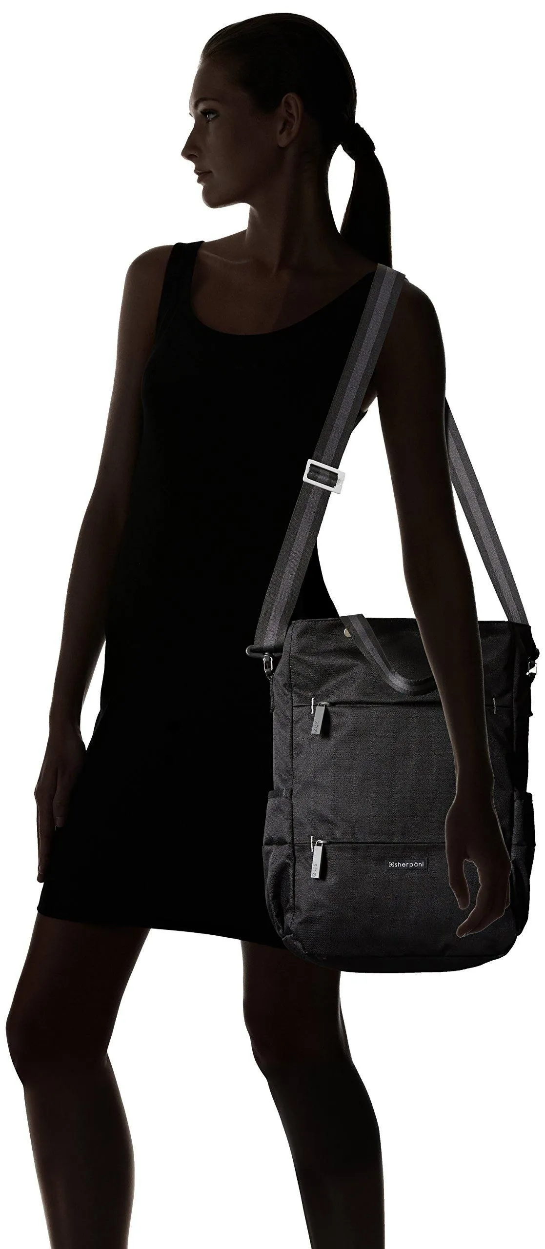 Sherpani Camden, Nylon Convertible Backpack Tote, Tote Bag, Crossbody Bag for Women, RFID Protection, 15 Inch Laptop Sleeve Bags Sherpani