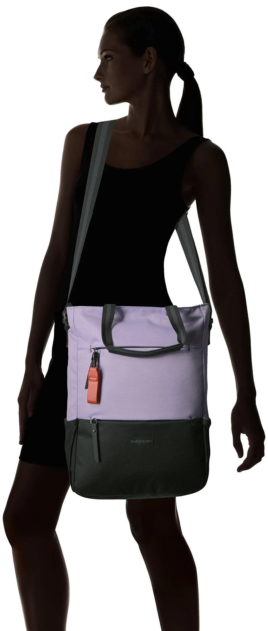 Sherpani Camden, Nylon Convertible Backpack Tote, Tote Bag, Crossbody Bag for Women, RFID Protection, 15 Inch Laptop Sleeve Bags Sherpani