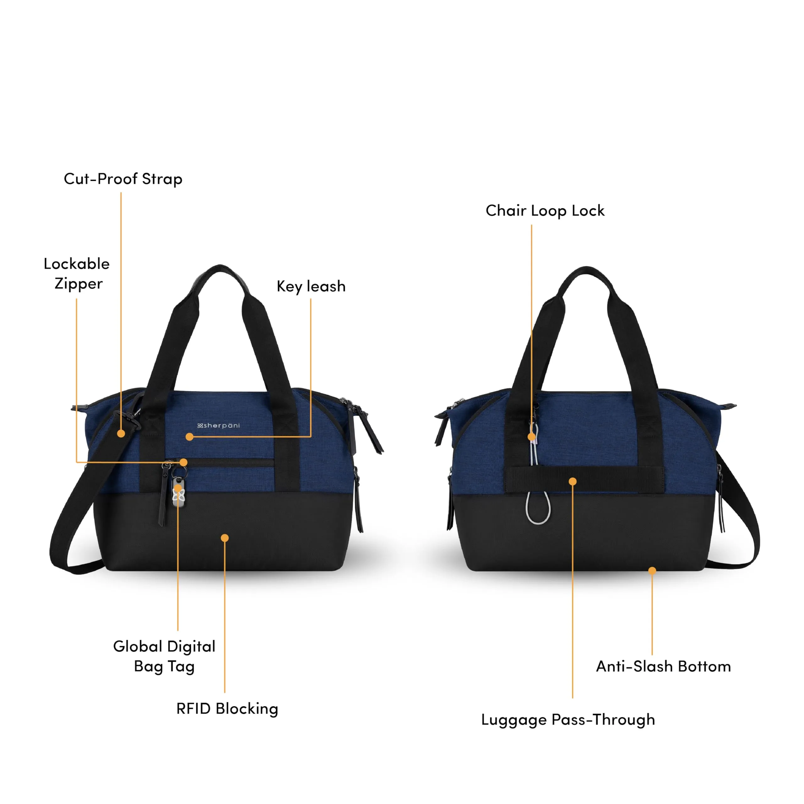 Sherpani Eclipse Anti-Theft Duffel Bag Bags Sherpani