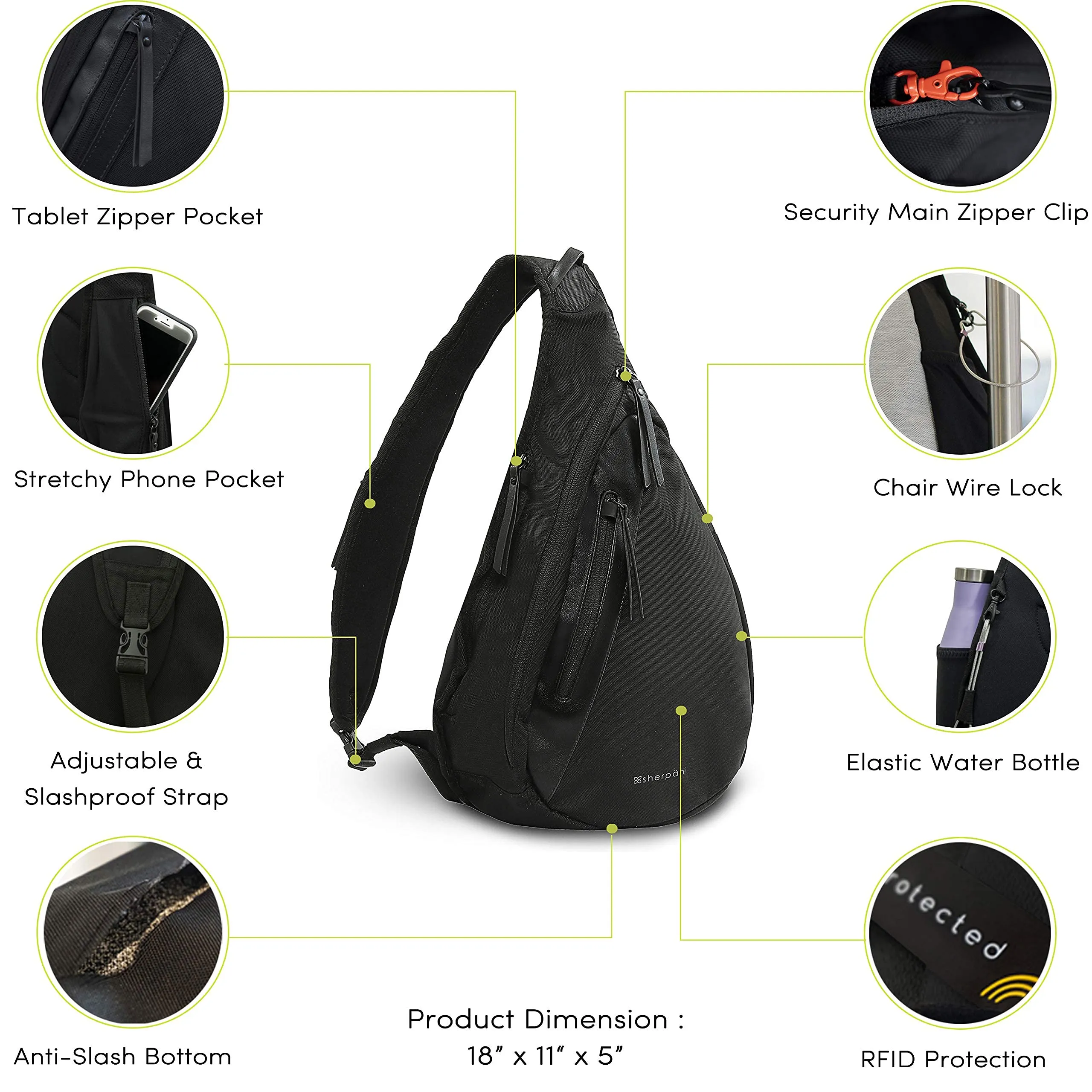 Sherpani Esprit Anti-theft Sling Bags Sherpani