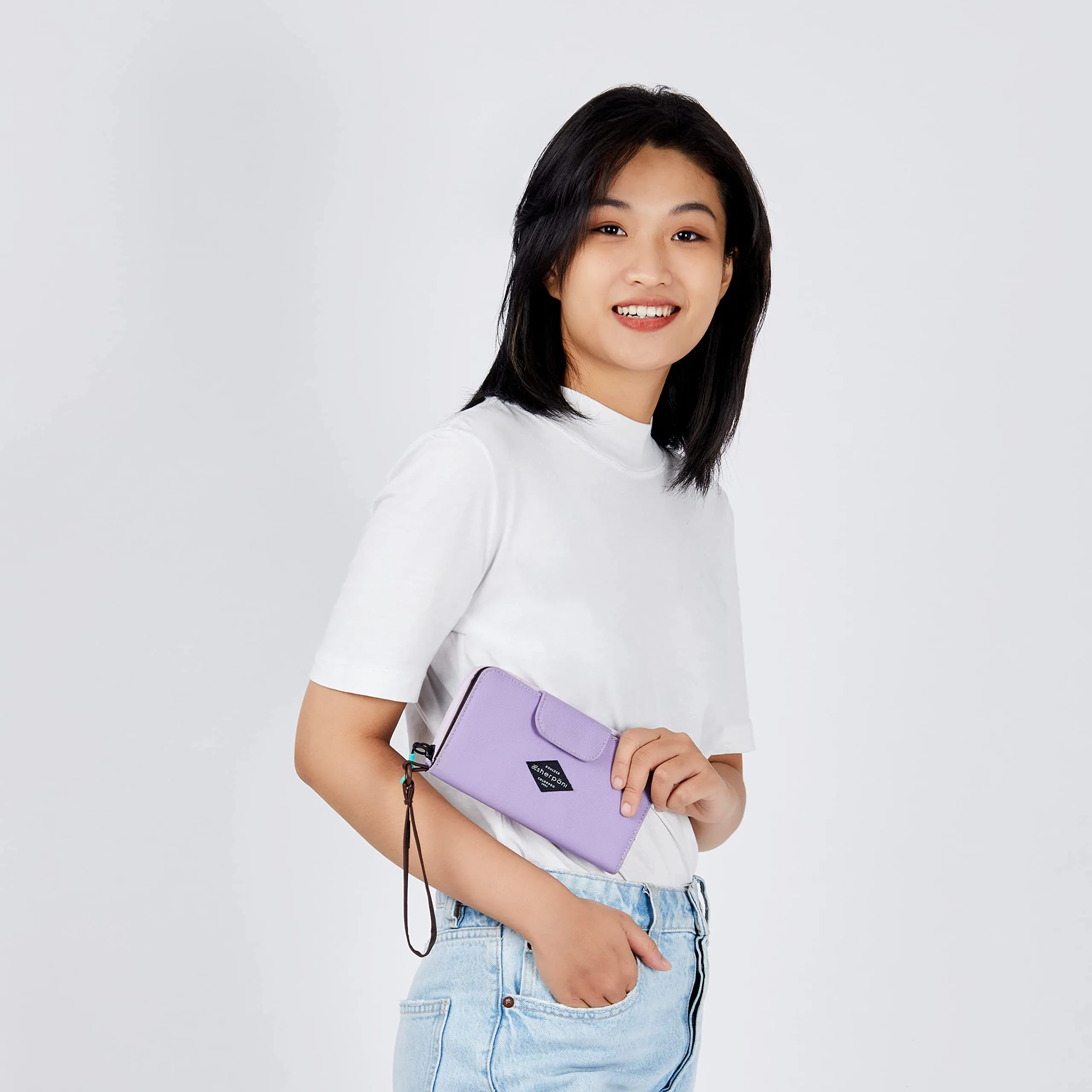 Sherpani Tulum Nylon Large Zip Around RFID Protection Wallet Wristlet Bags Sherpani