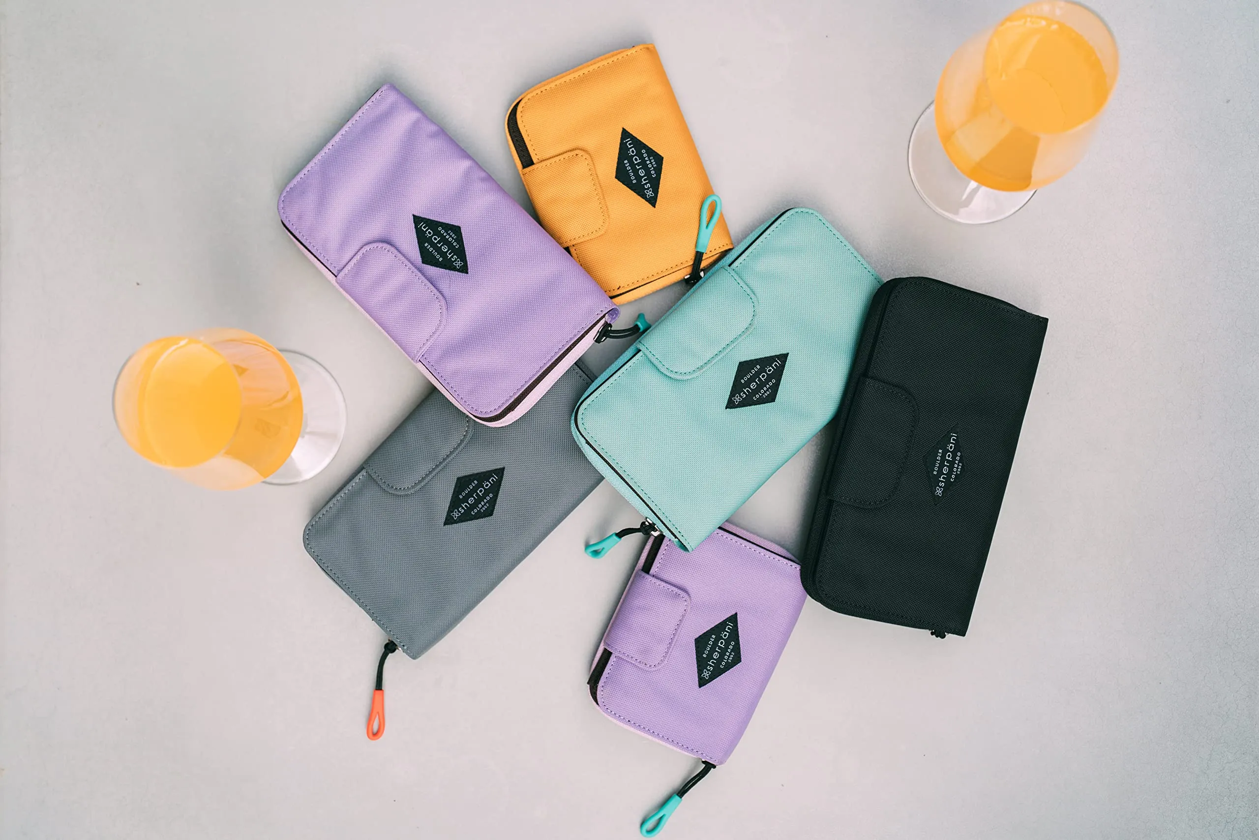 Sherpani Tulum Nylon Large Zip Around RFID Protection Wallet Wristlet Bags Sherpani
