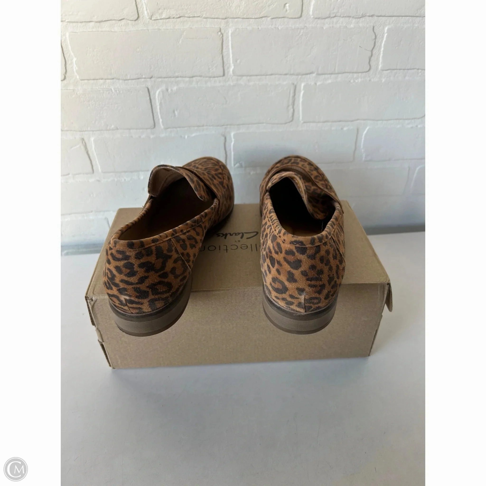 Shoes Flats By Clarks In Animal Print, Size: 11 Leather Footwear