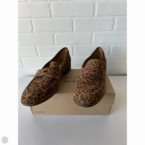 Shoes Flats By Clarks In Animal Print, Size: 11 Clarks leather shoes for daily wear