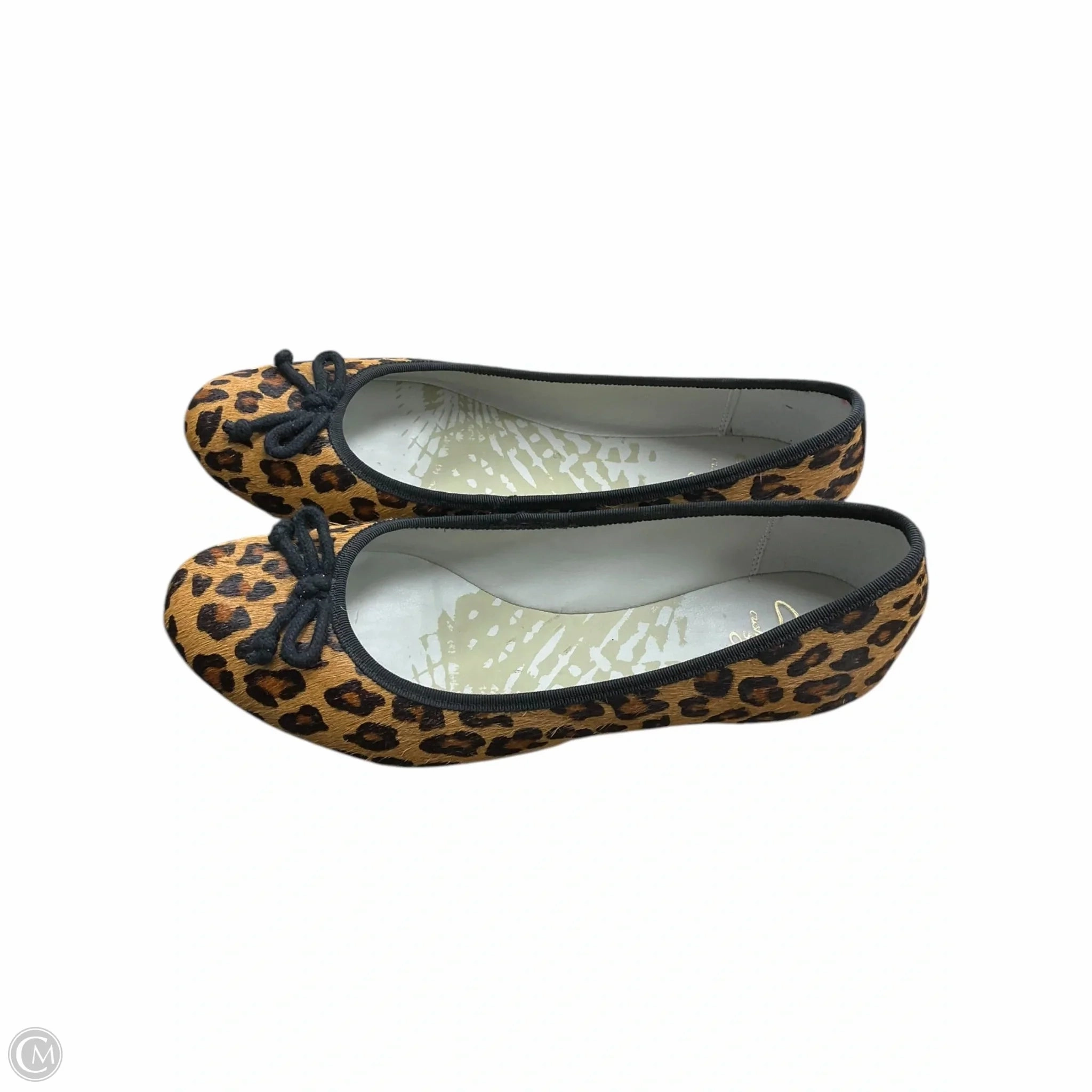 Shoes Flats By Clarks In Animal Print, Size: 6 Leather Footwear