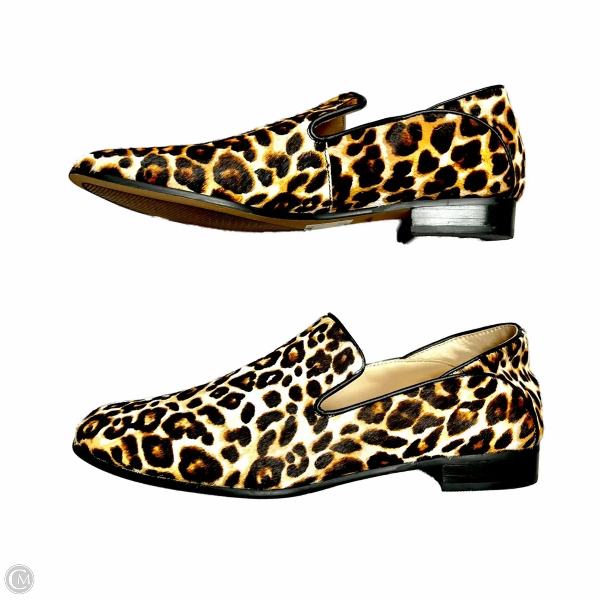 Shoes Flats By Clarks In Animal Print, Size: 7 Leather Footwear