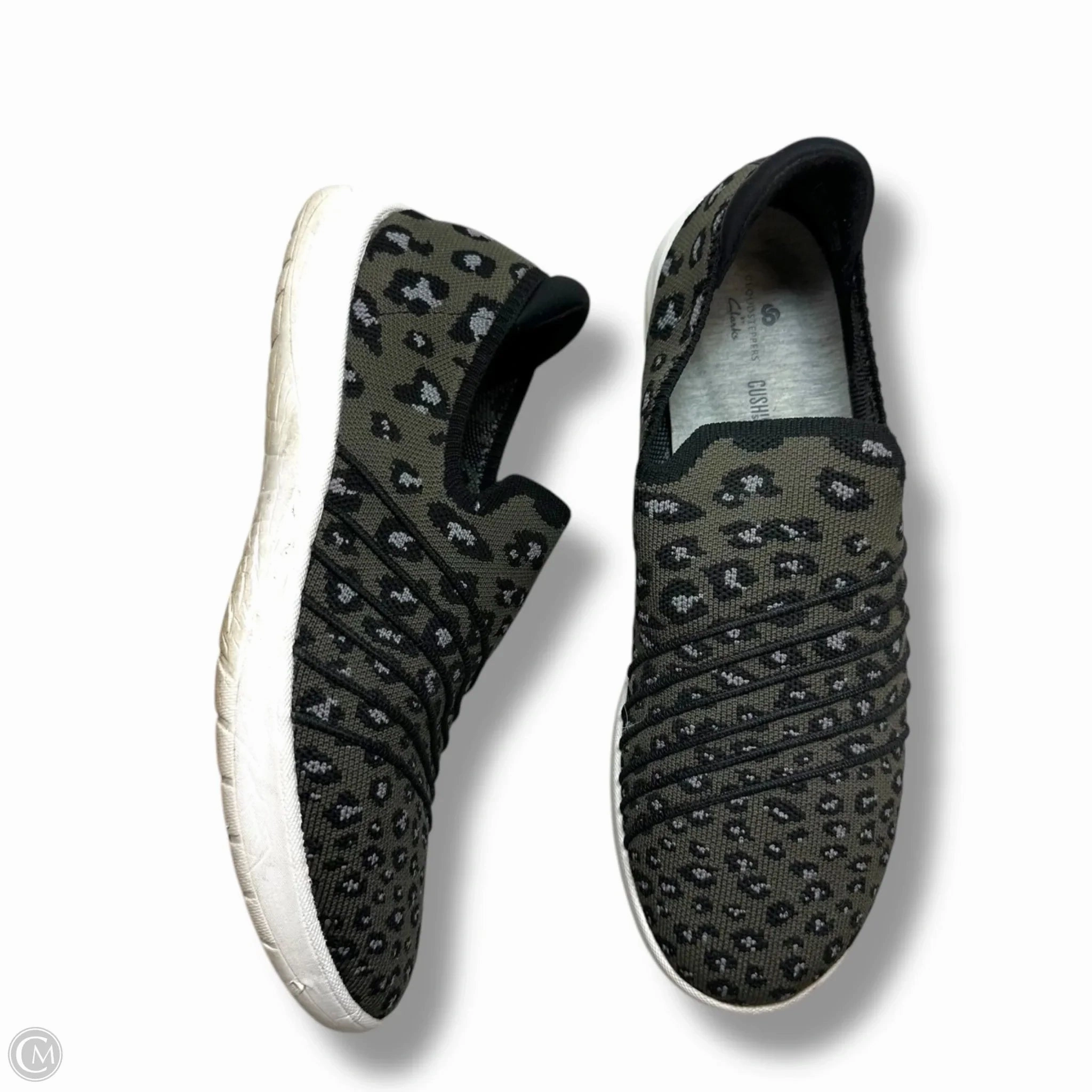 Shoes Flats By Clarks In Animal Print, Size: 9 Leather Footwear