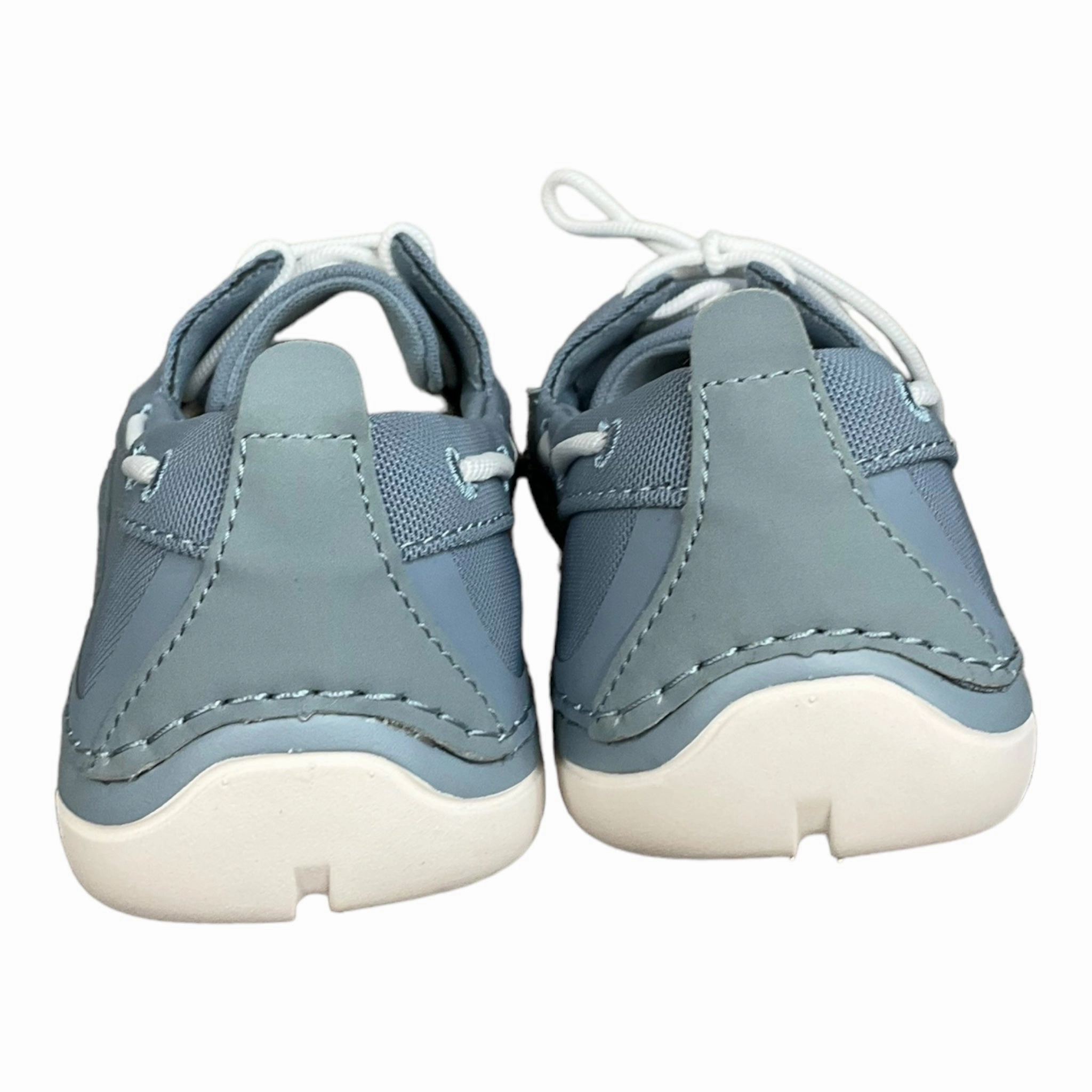 Shoes Flats By Clarks In Aqua, Size: 9.5 Leather Footwear
