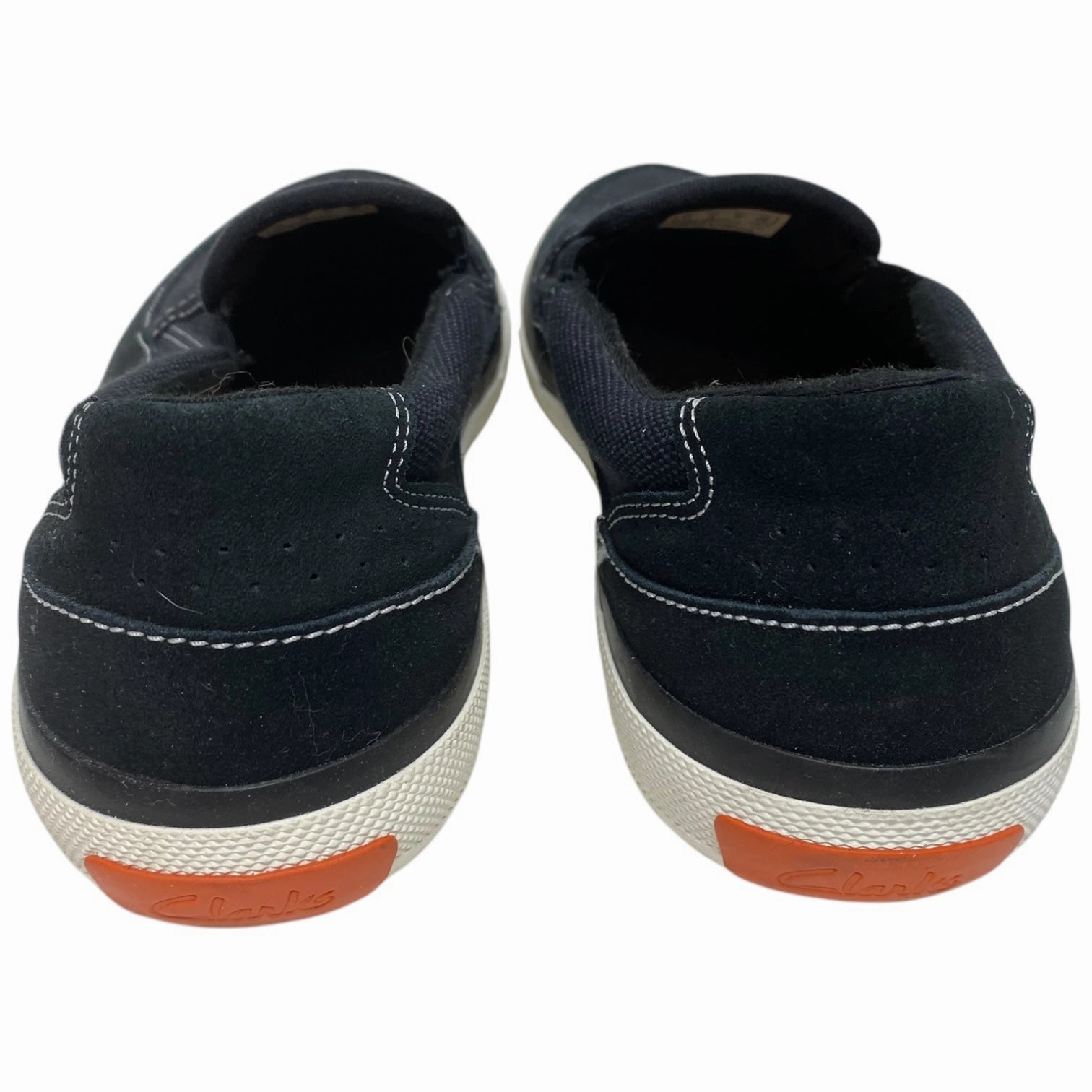 Shoes Flats By Clarks In Black & White, Size: 6 Leather Footwear