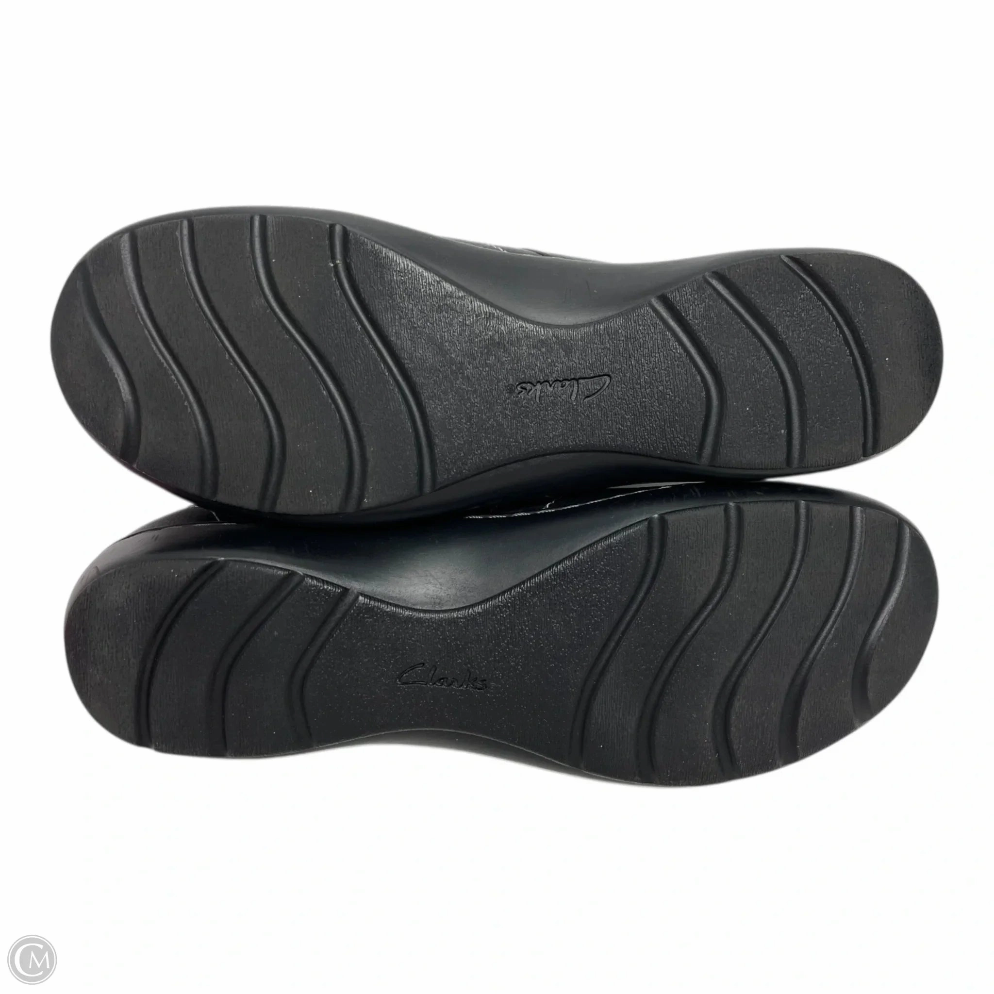 Shoes Flats By Clarks In Black, Size: 10 Leather Footwear