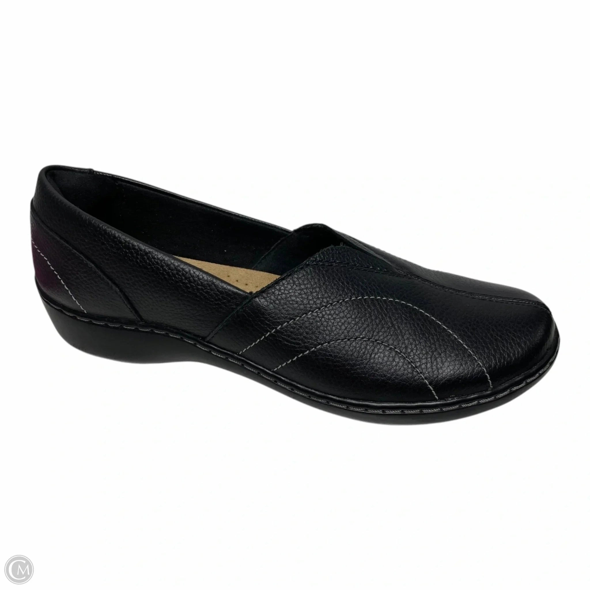 Shoes Flats By Clarks In Black, Size: 10 Clarks leather shoes for daily wear