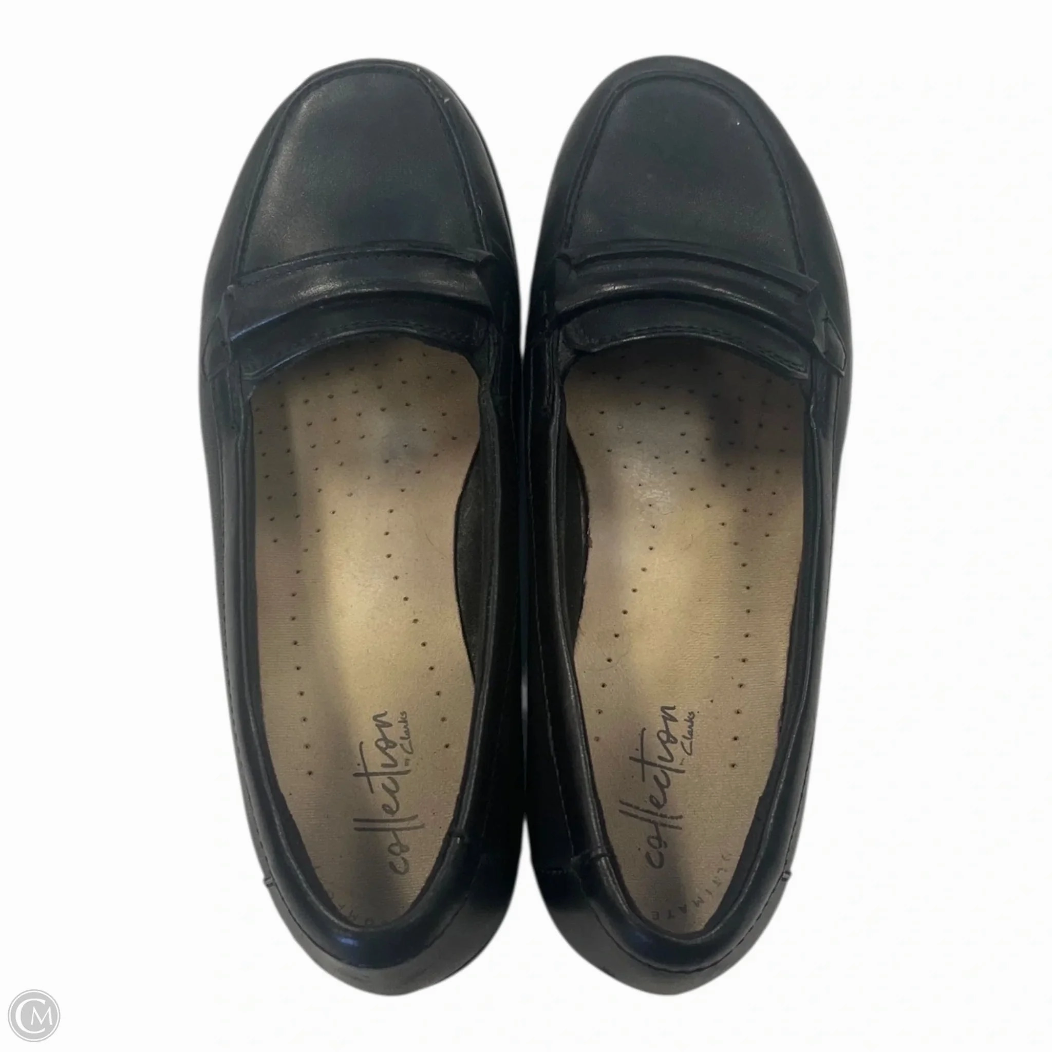 Shoes Flats By Clarks In Black, Size: 7.5 Clarks leather shoes for daily wear