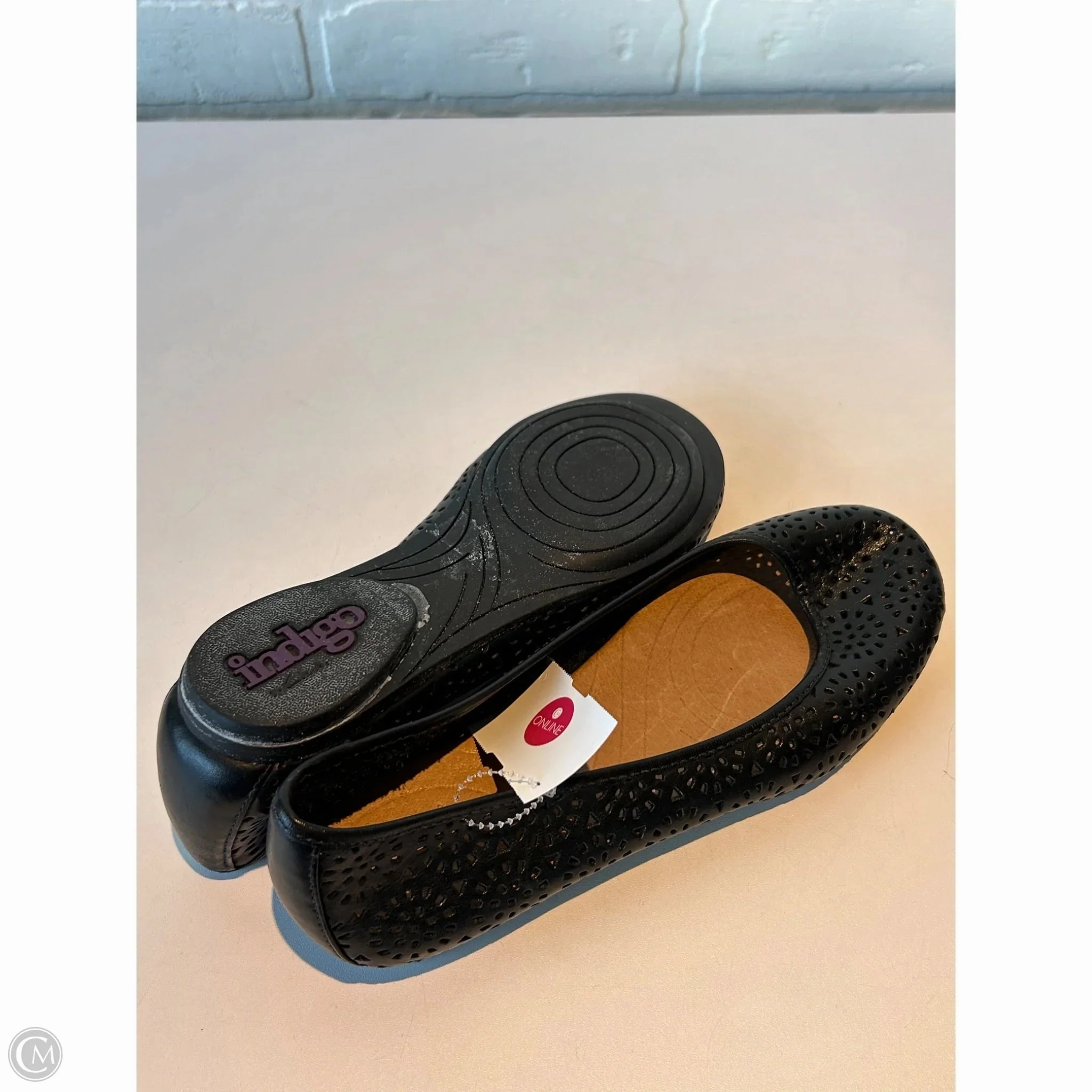 Shoes Flats By Clarks In Black, Size: 7 Leather Footwear
