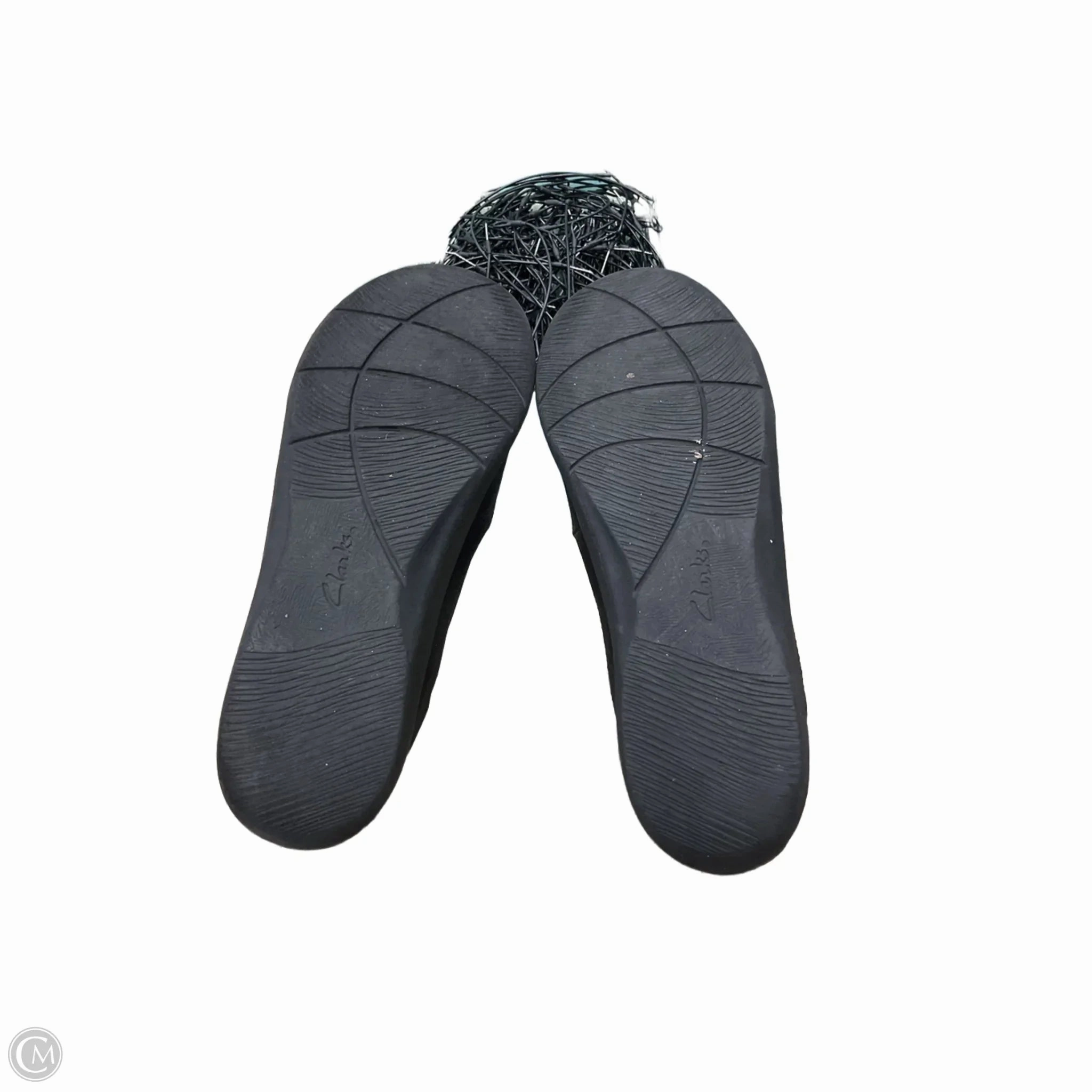 Shoes Flats By Clarks In Black, Size: 7 Leather Footwear