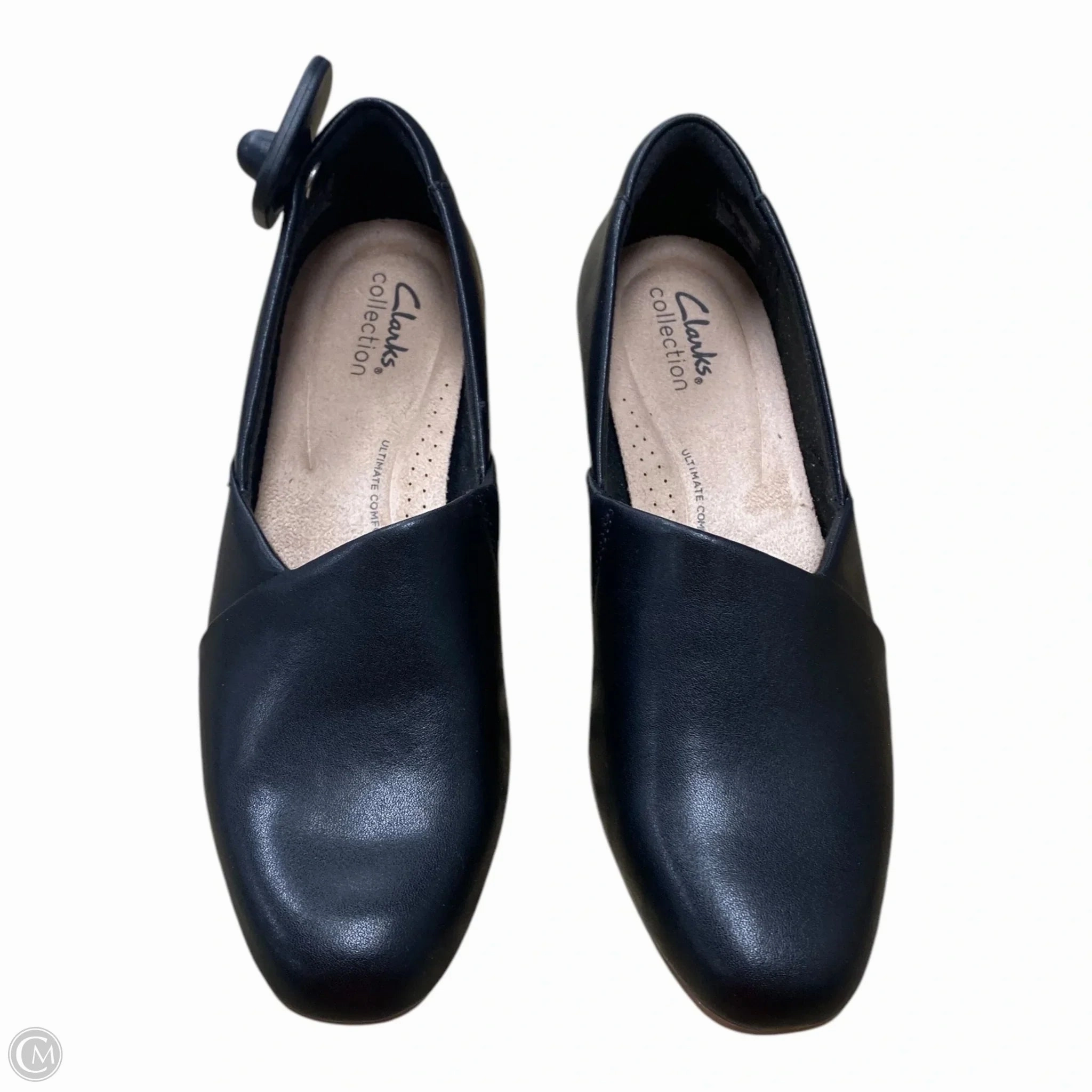 Shoes Flats By Clarks In Black, Size: 7 Leather Footwear