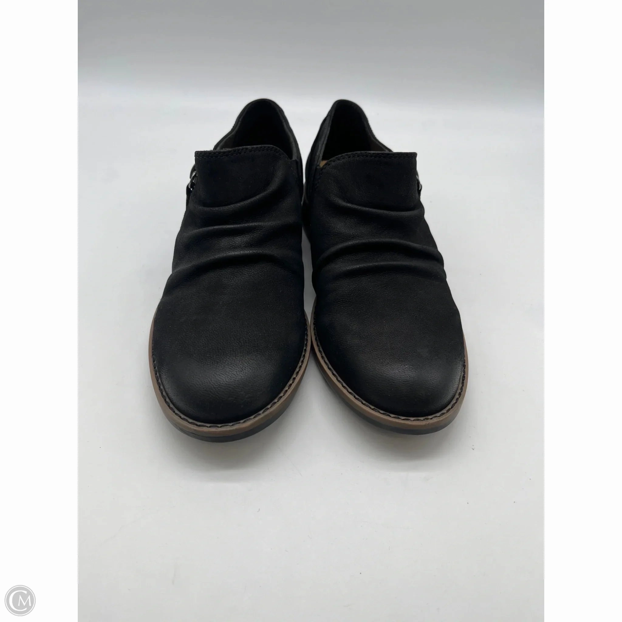 Shoes Flats By Clarks In Black, Size: 7 Leather Footwear