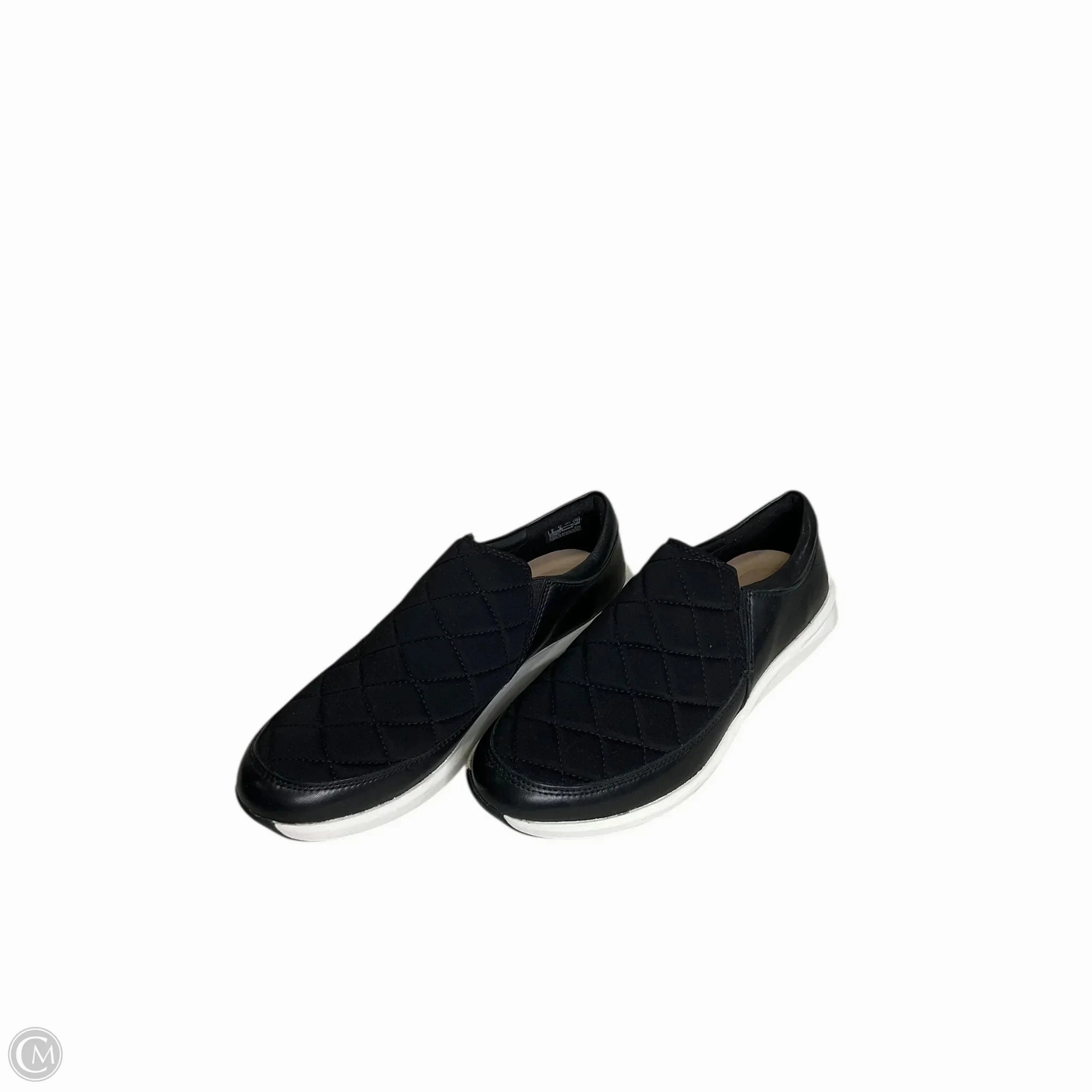 Shoes Flats By Clarks In Black, Size: 8.5 Leather Footwear
